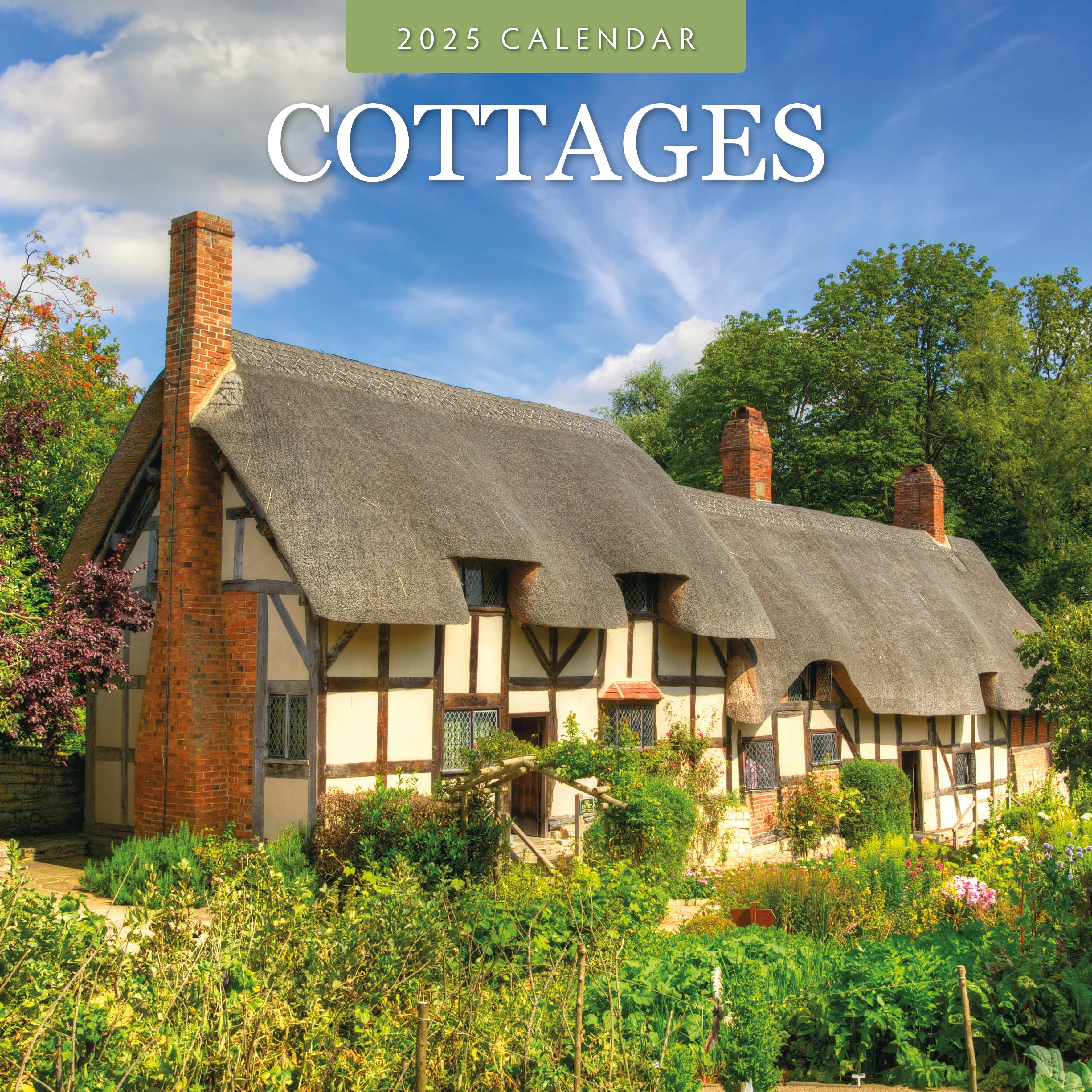 2025 Cottages - Square Wall Calendar