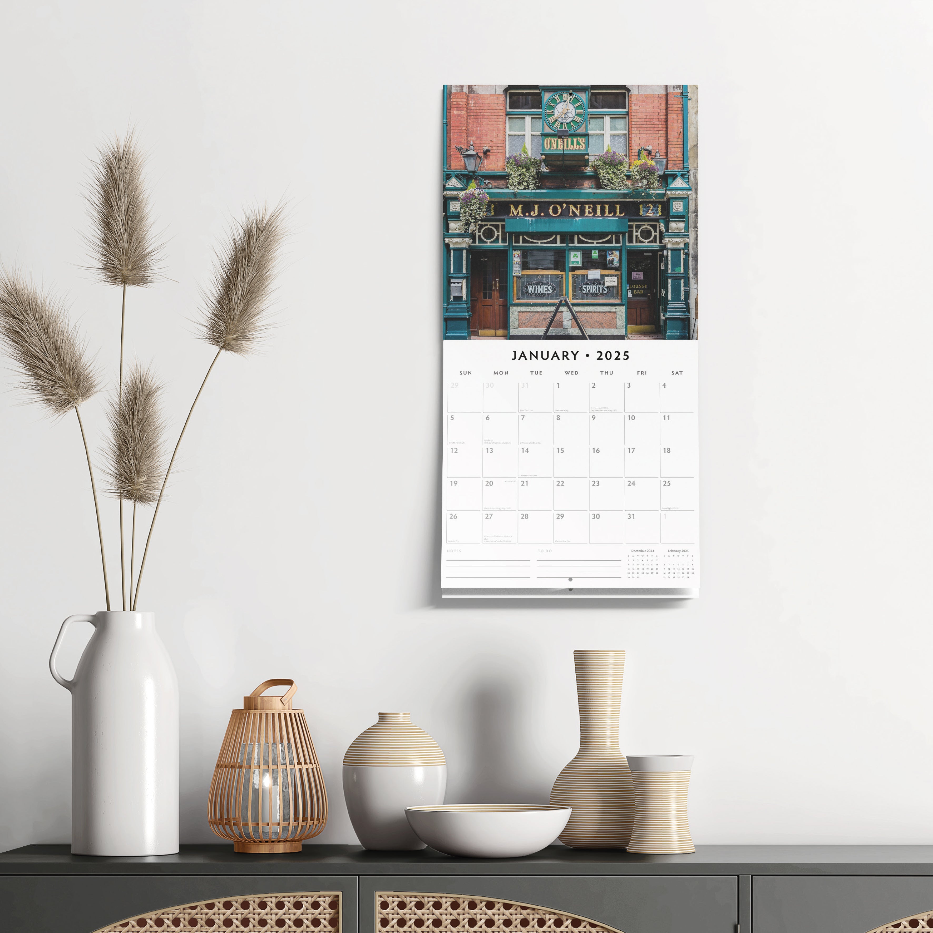 2025 Dublin Pubs - Square Wall Calendar