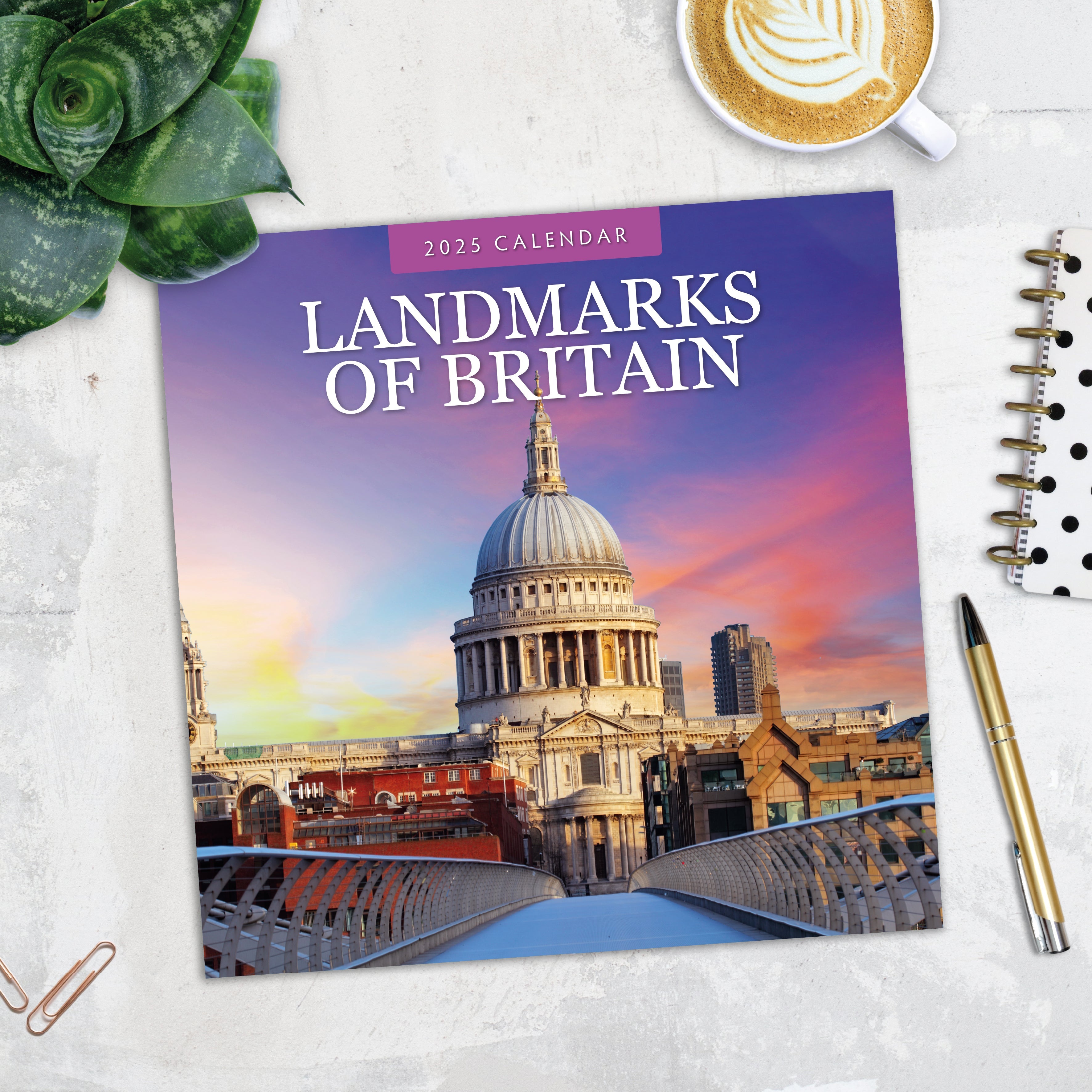 2025 Landmarks of Britain - Square Wall Calendar