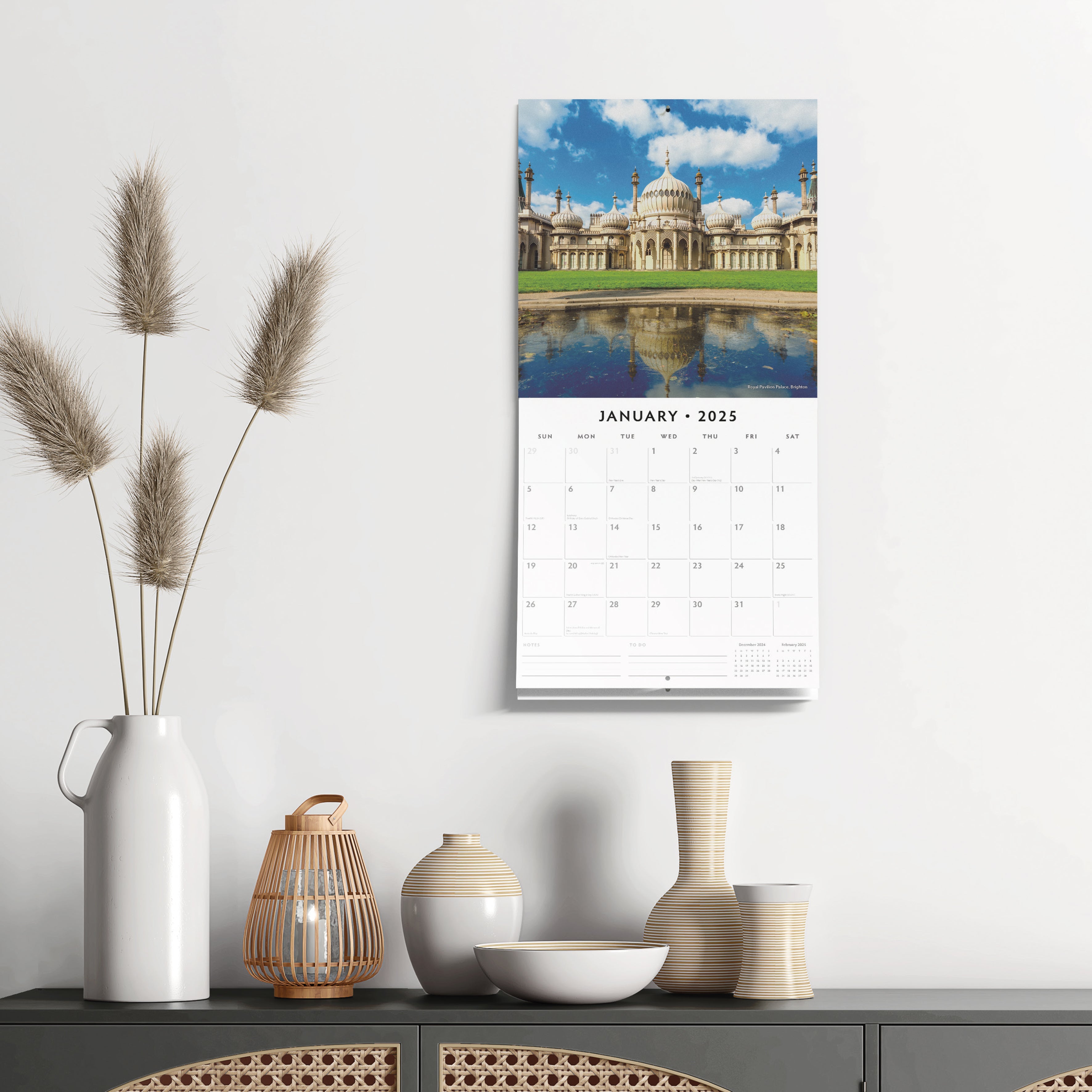 2025 Landmarks of Britain - Square Wall Calendar