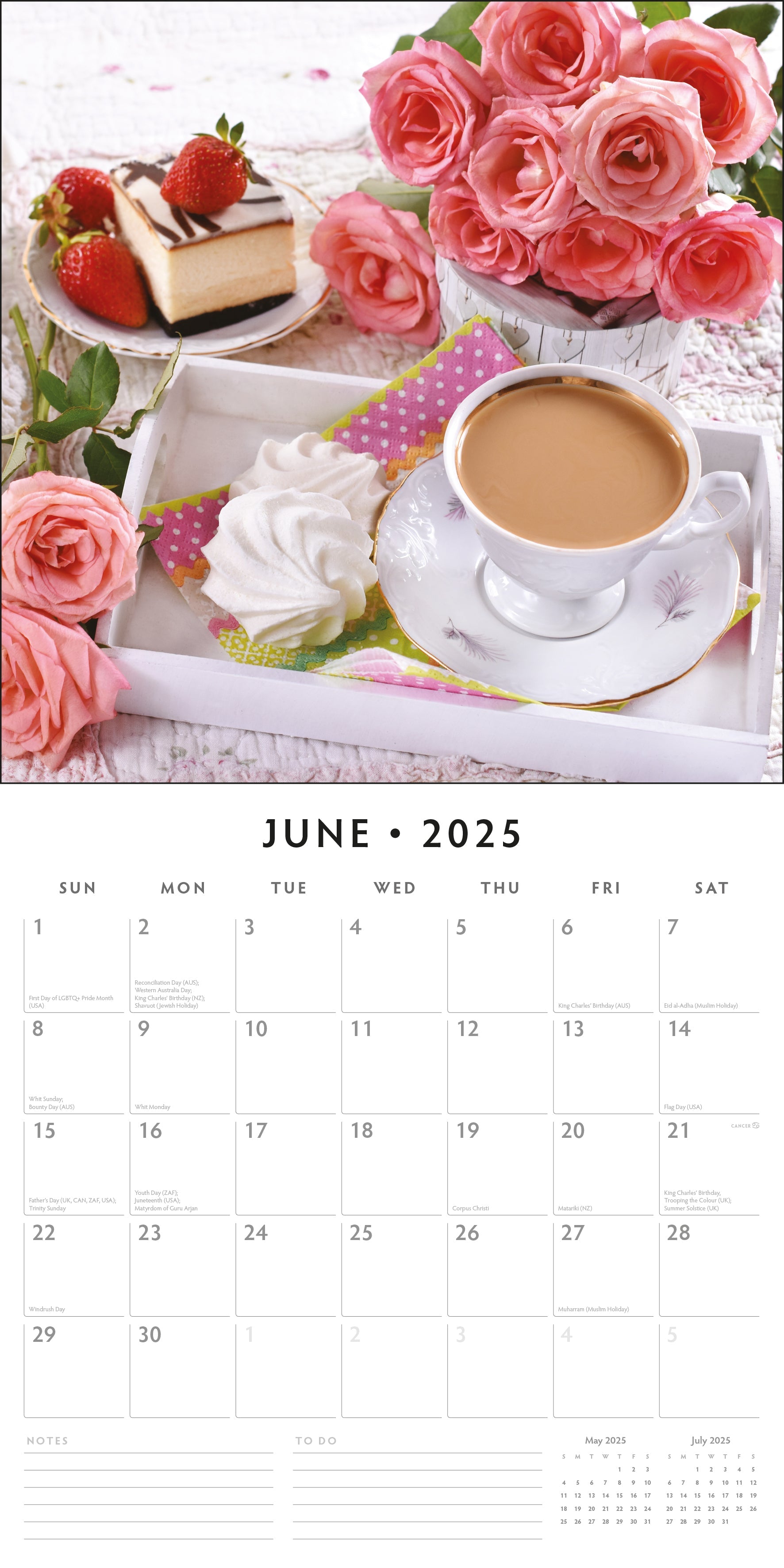 2025 Shabby Chic - Square Wall Calendar