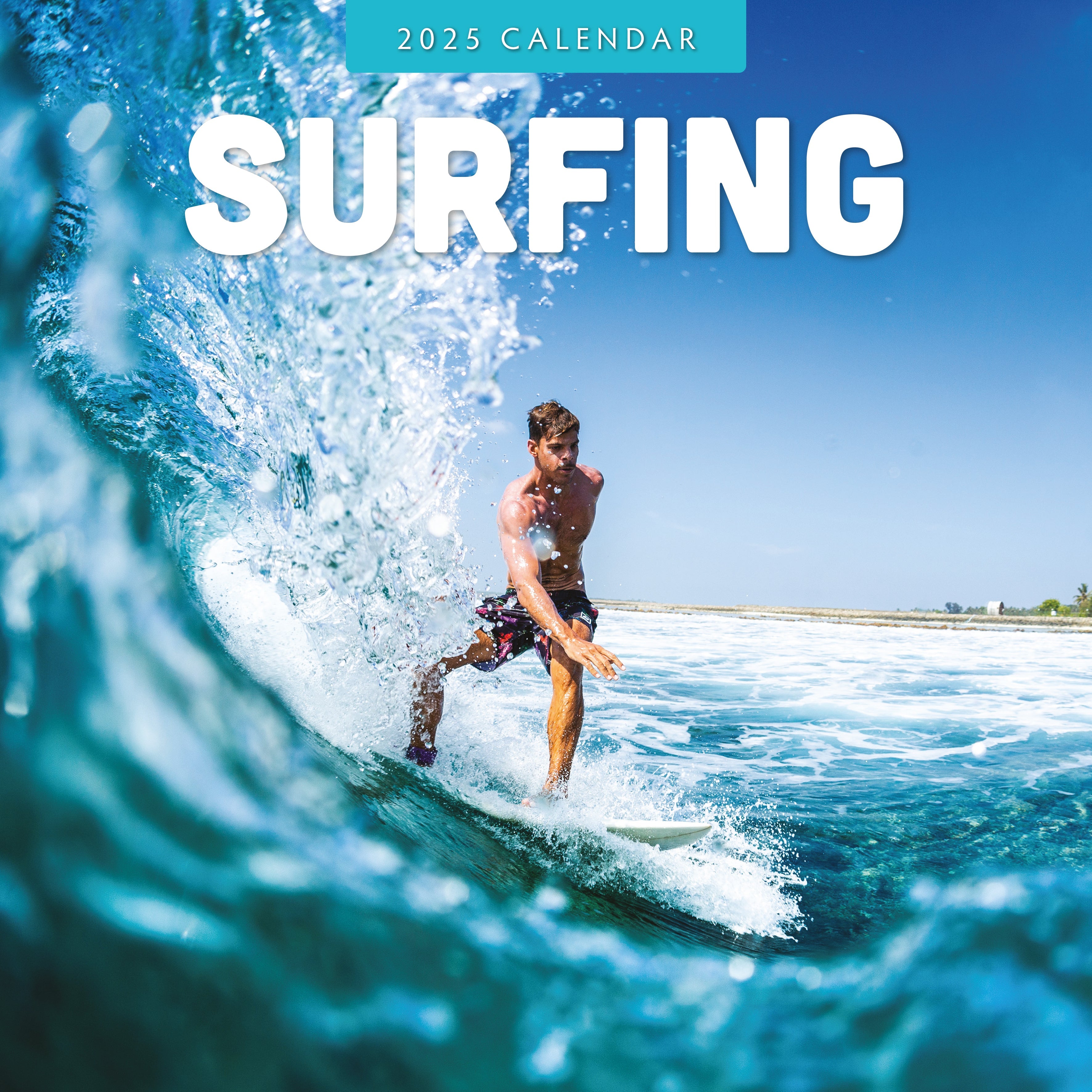 2025 Surfing Square Wall Calendar