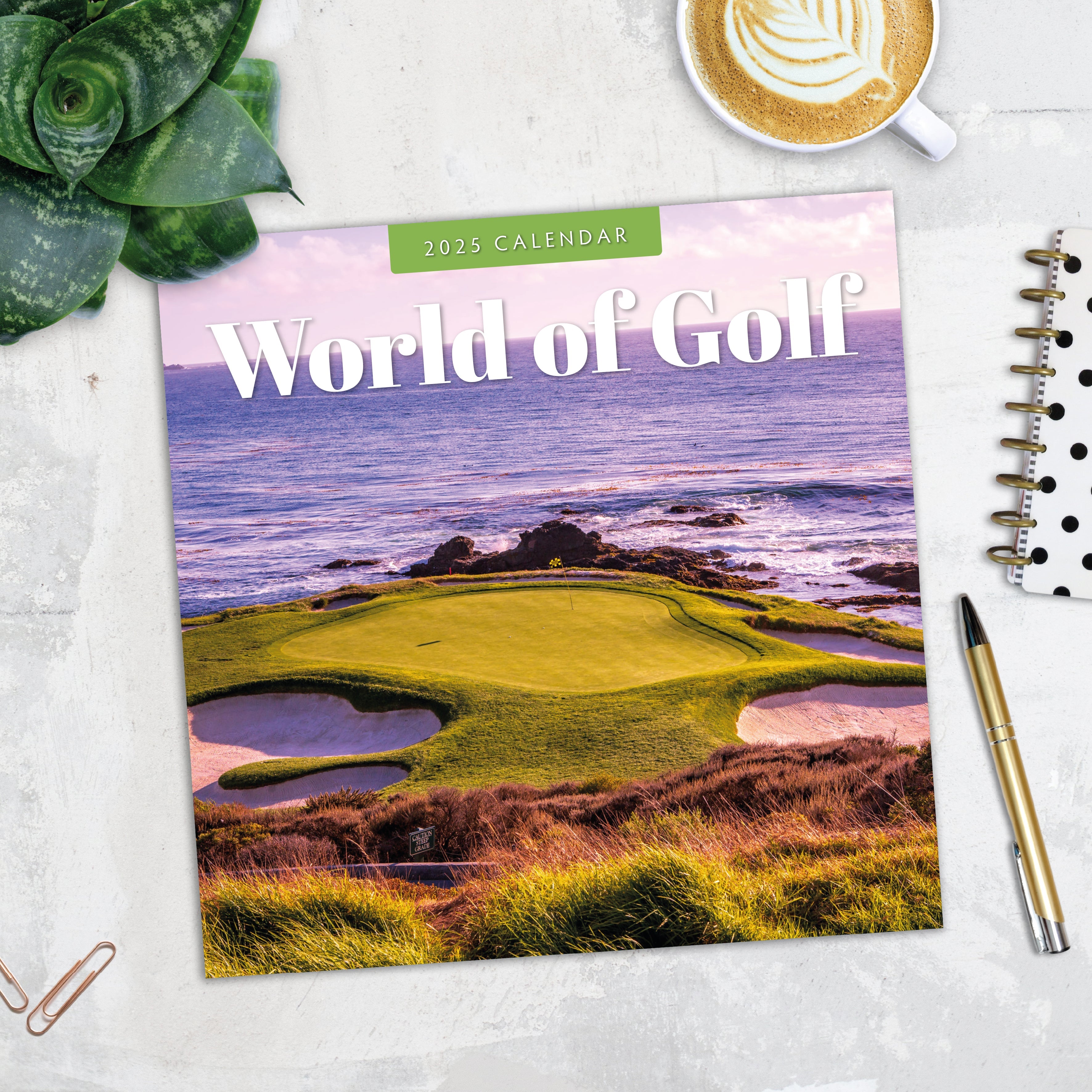 2025 World of Golf - Square Wall Calendar