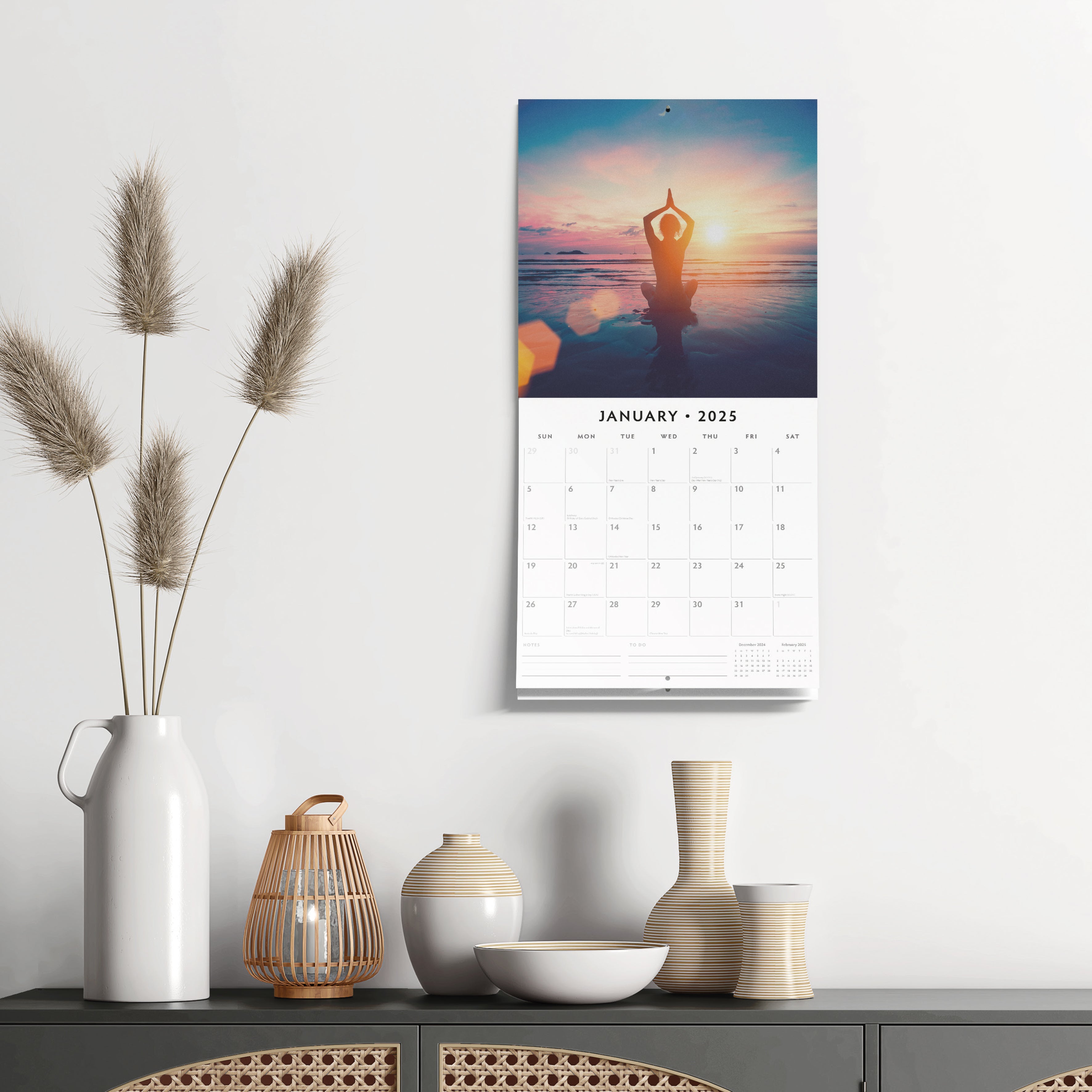 2025 Zen - Square Wall Calendar