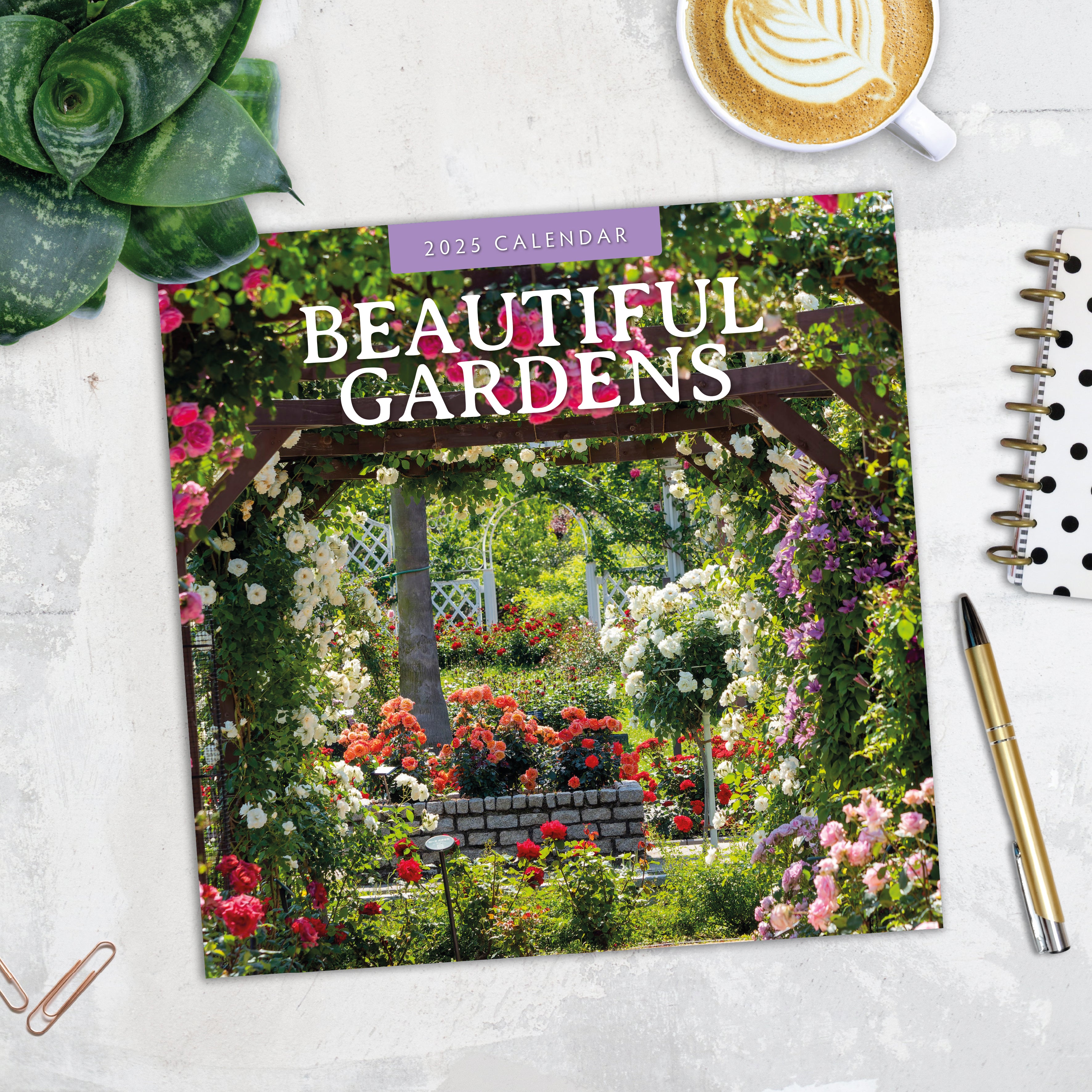 2025 Beautiful Gardens - Square Wall Calendar