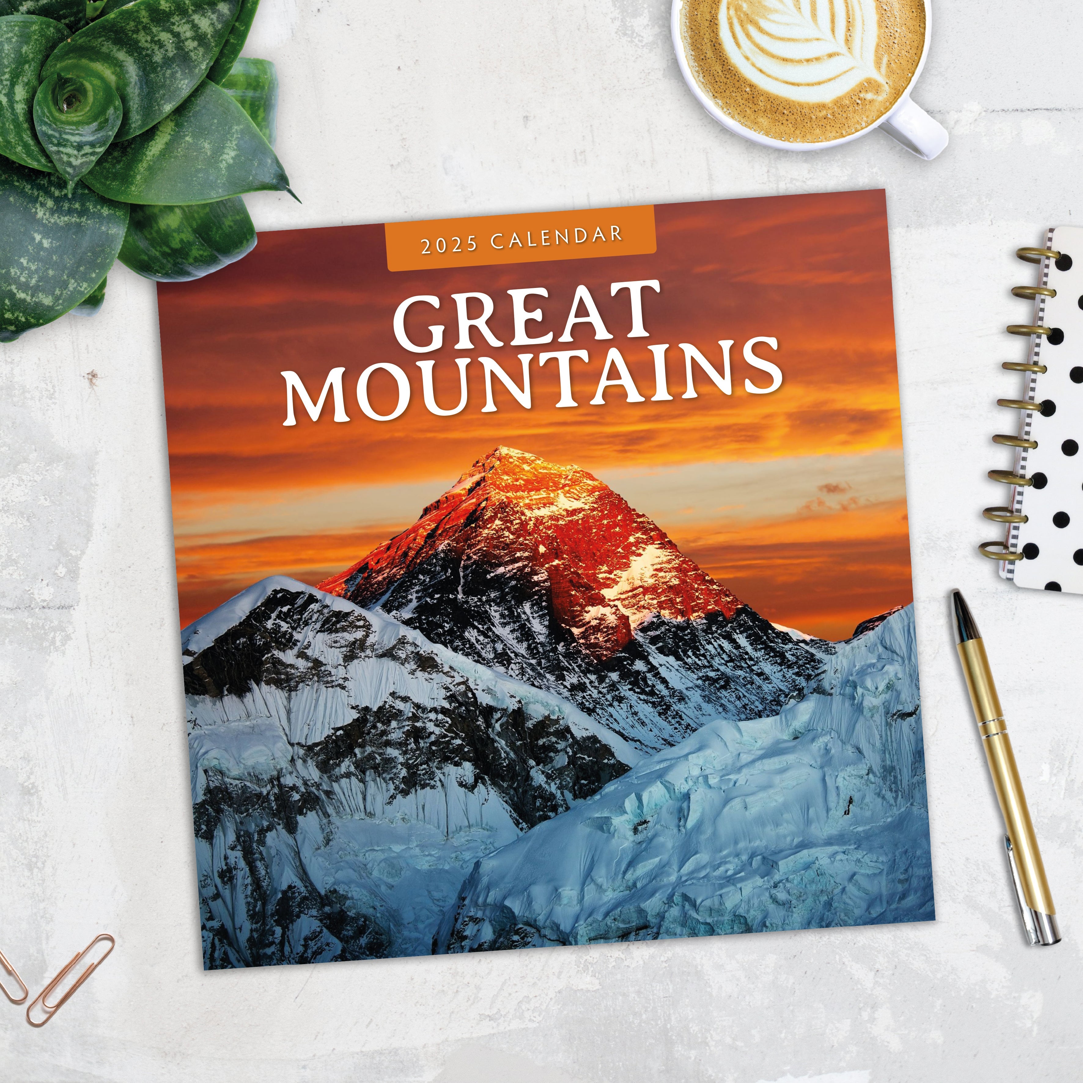 2025 Great Mountains - Square Wall Calendar