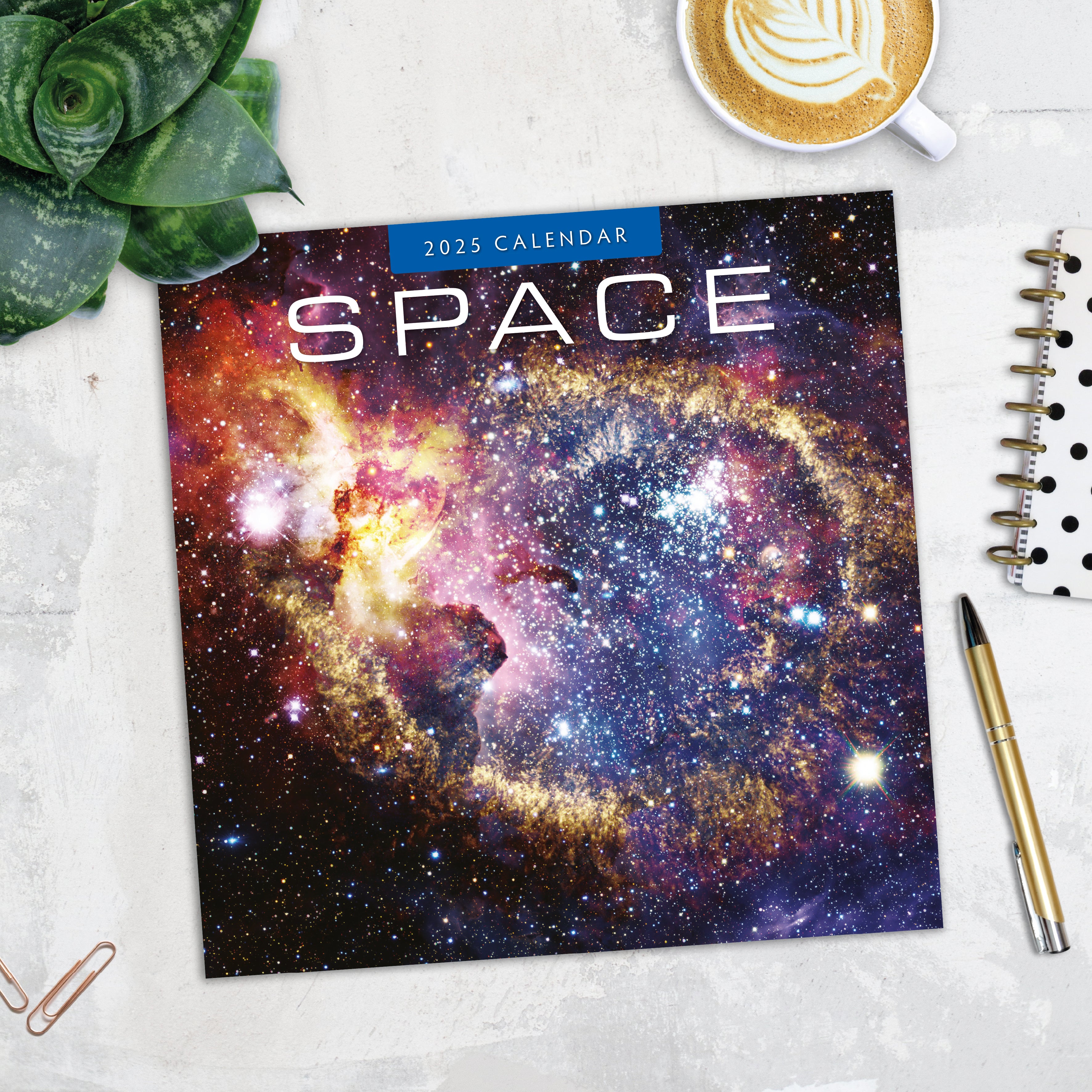 2025 Space - Square Wall Calendar