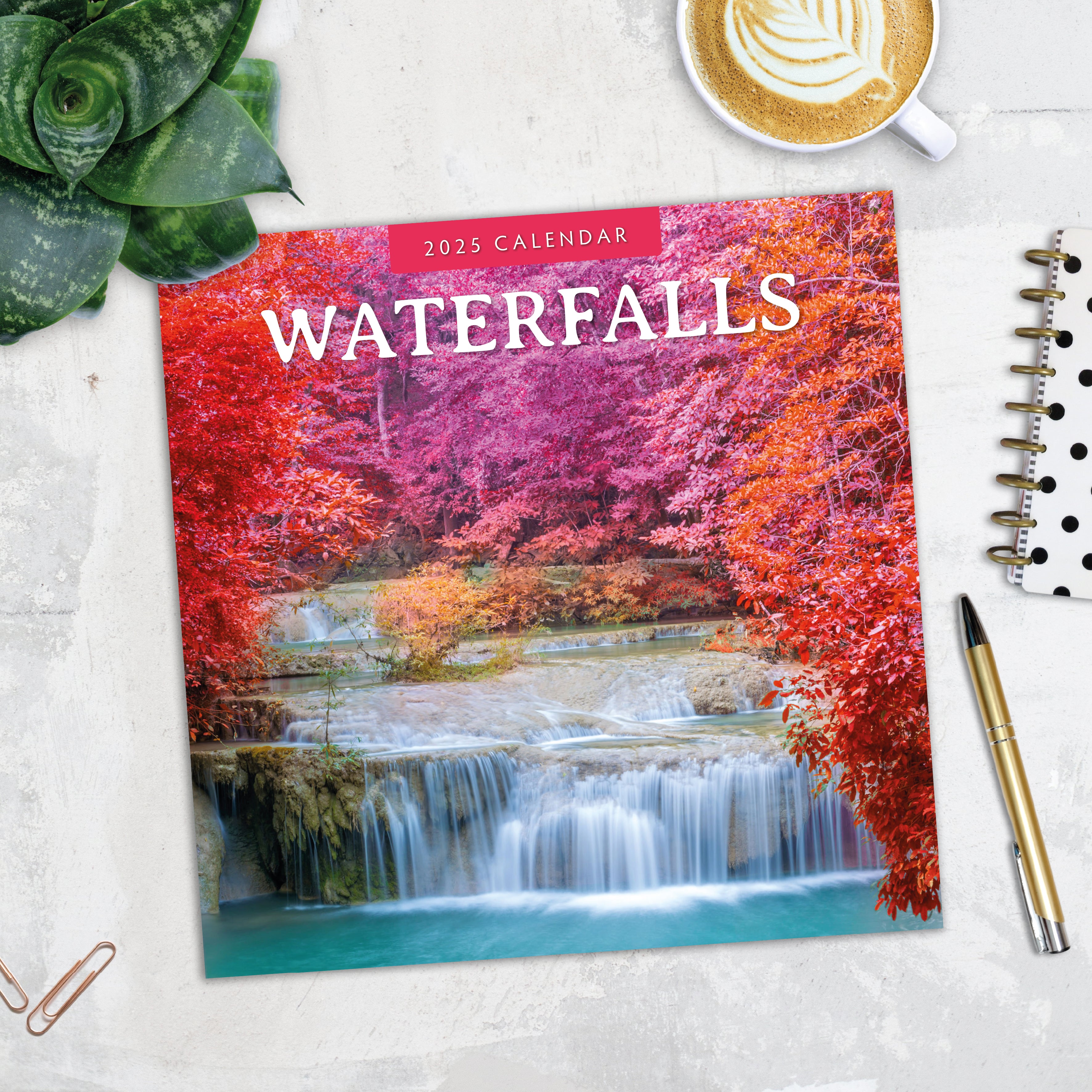 2025 Waterfalls - Square Wall Calendar