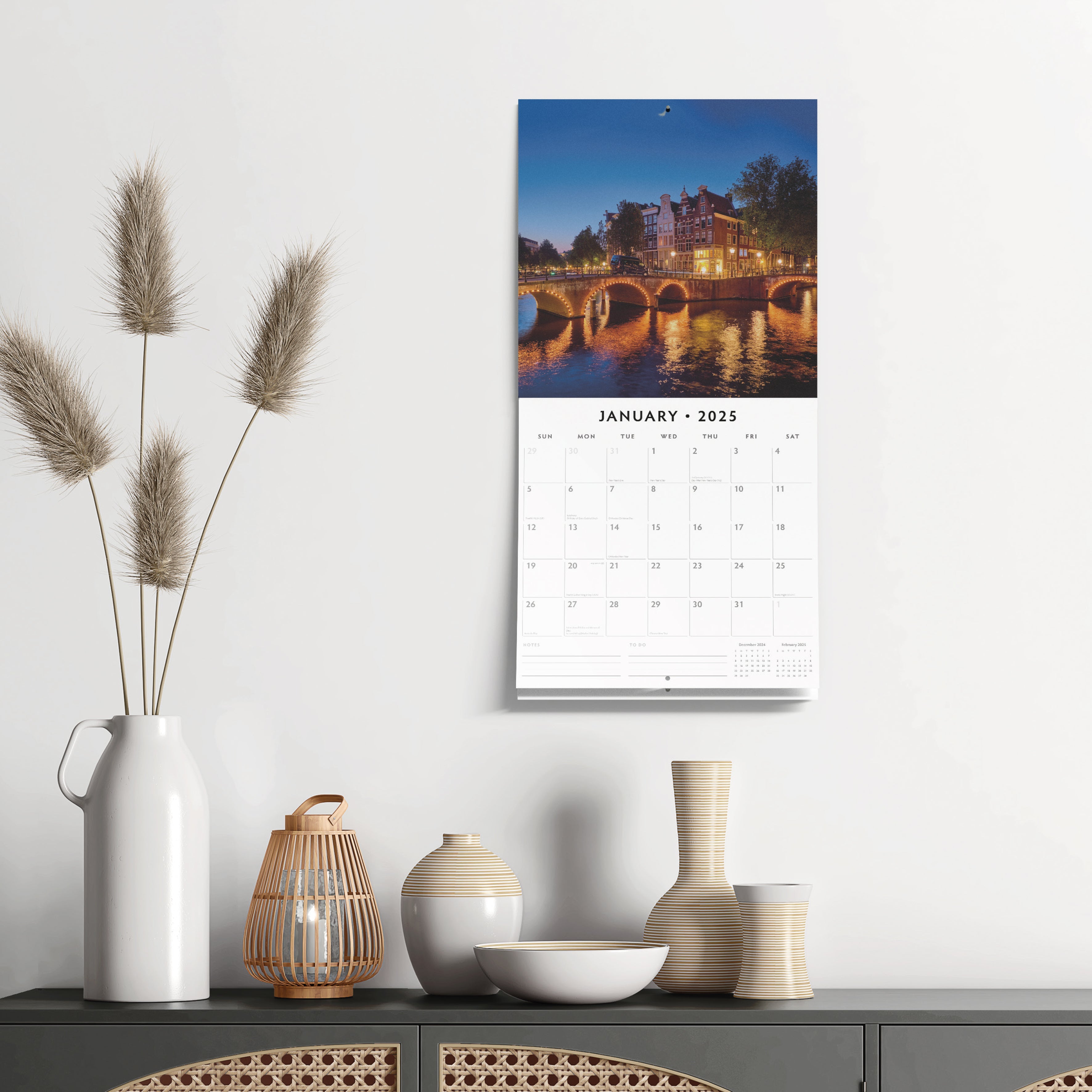 2025 Amsterdam - Square Wall Calendar