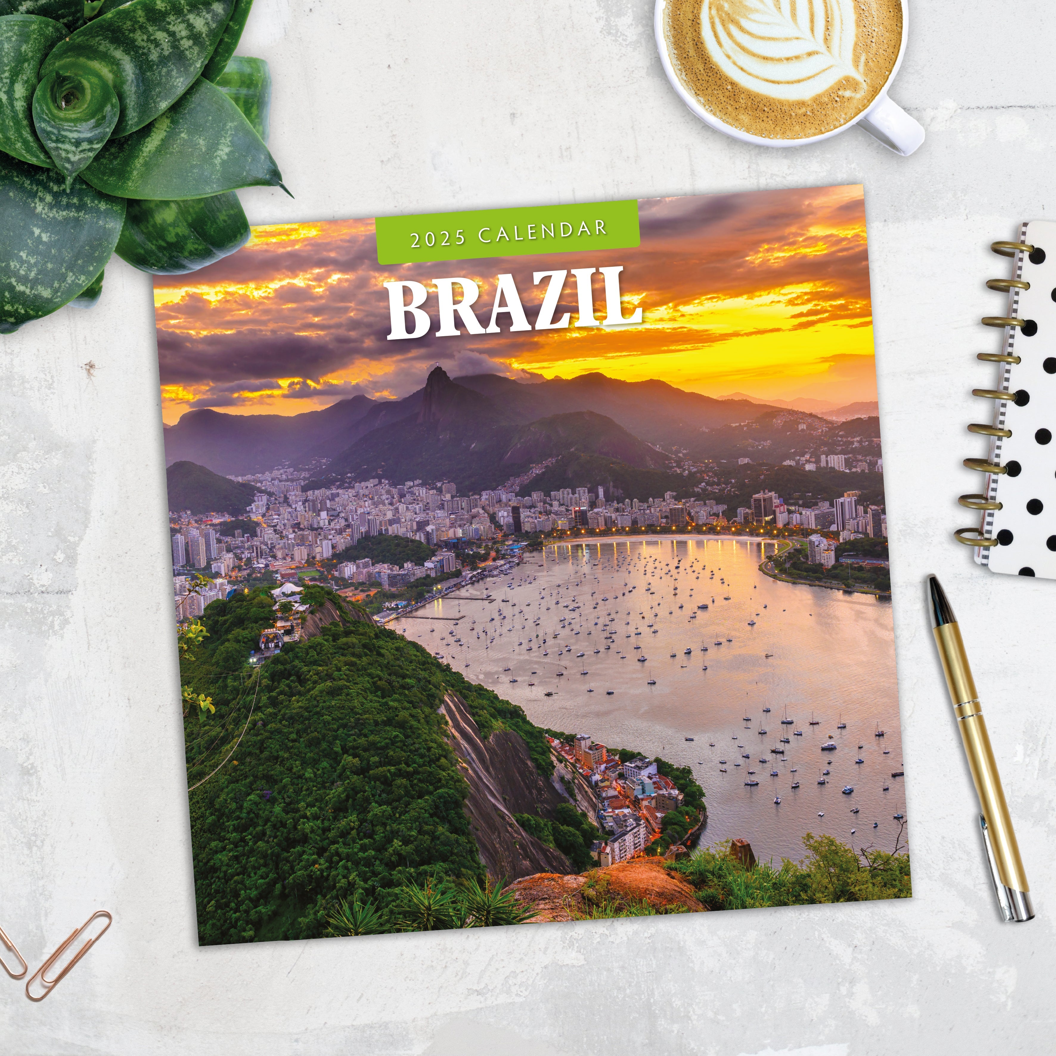 2025 Brazil - Square Wall Calendar