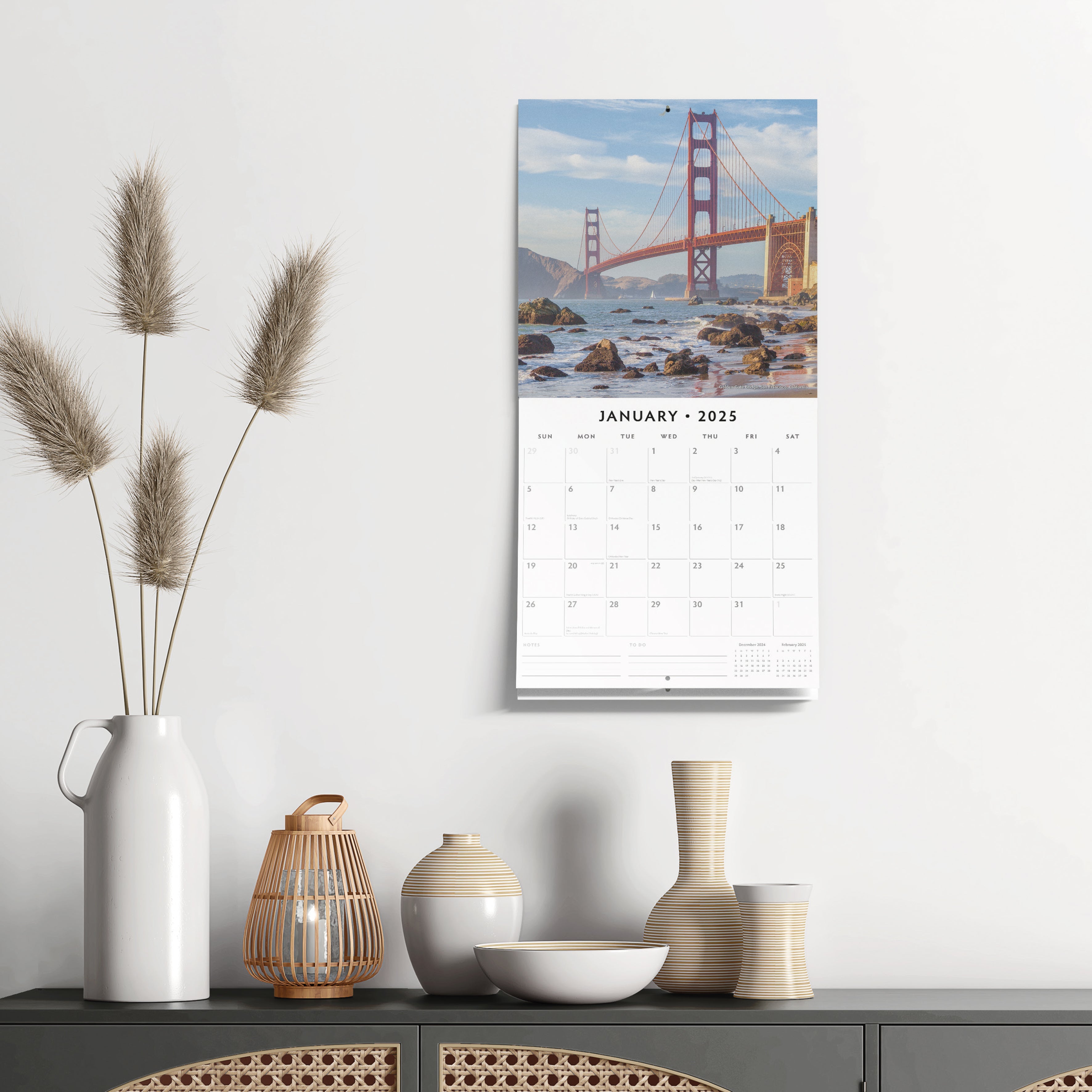 2025 Coastlines of America - Square Wall Calendar