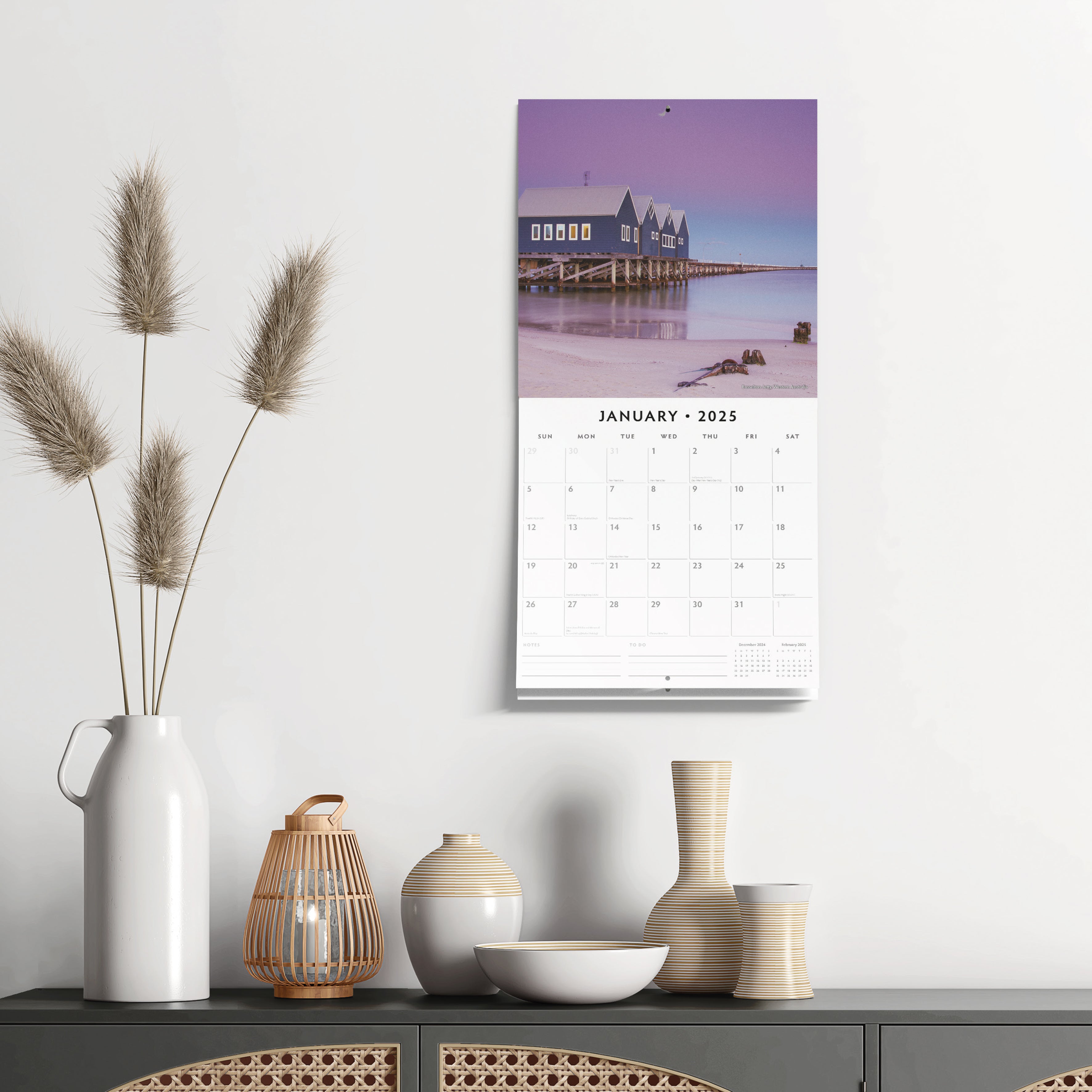 2025 Coastlines of Australia - Square Wall Calendar