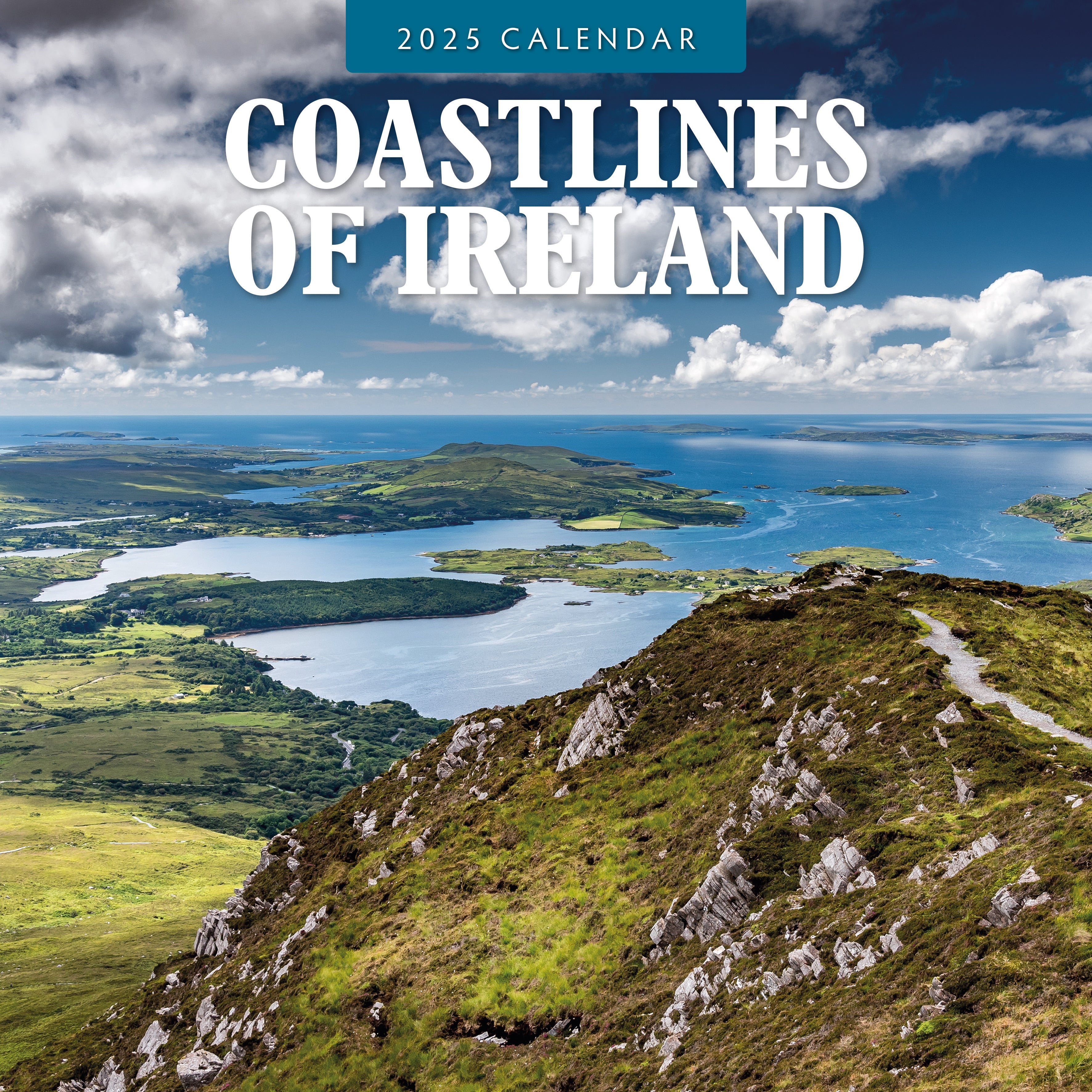 2025 Coastlines of Ireland - Square Wall Calendar