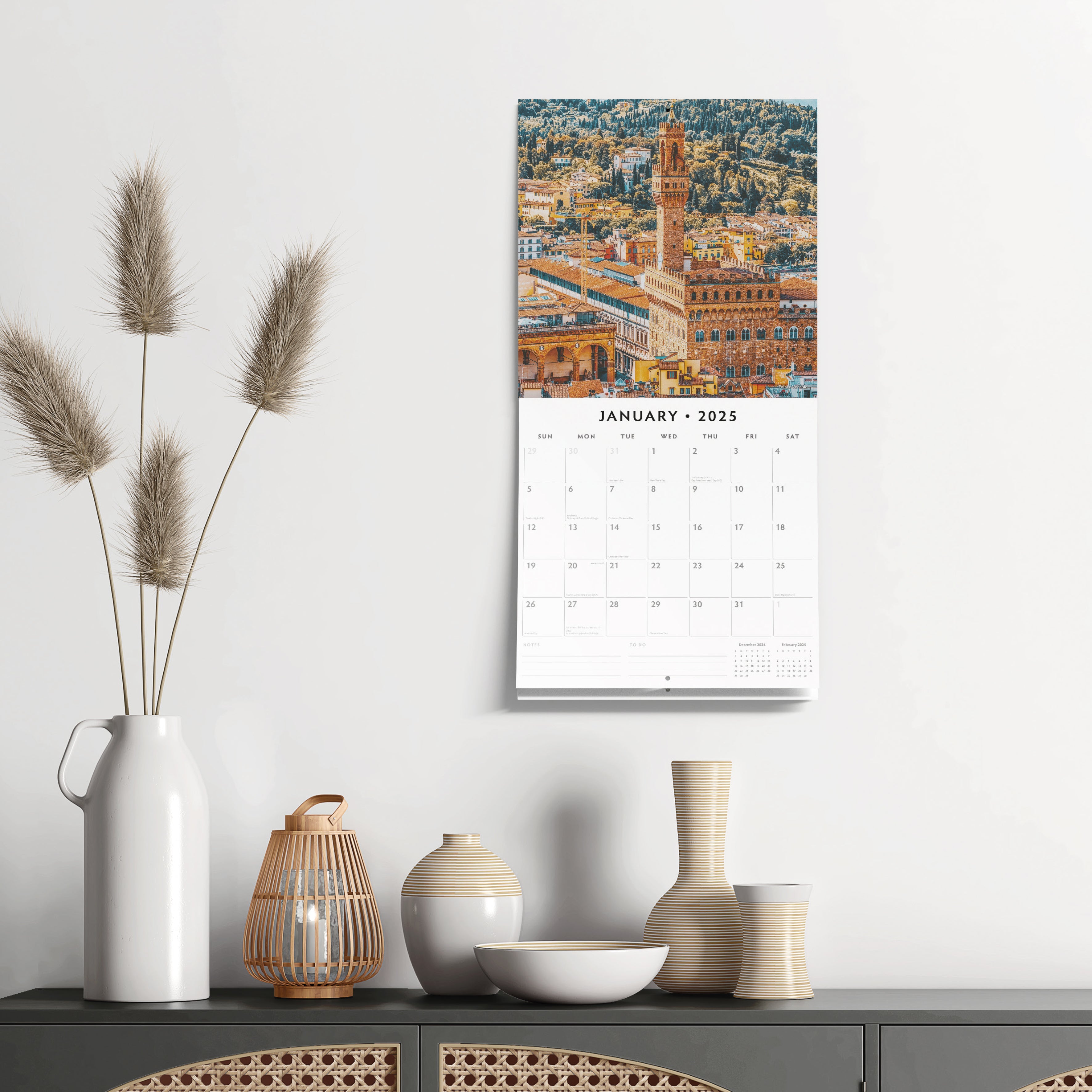 2025 Florence - Square Wall Calendar