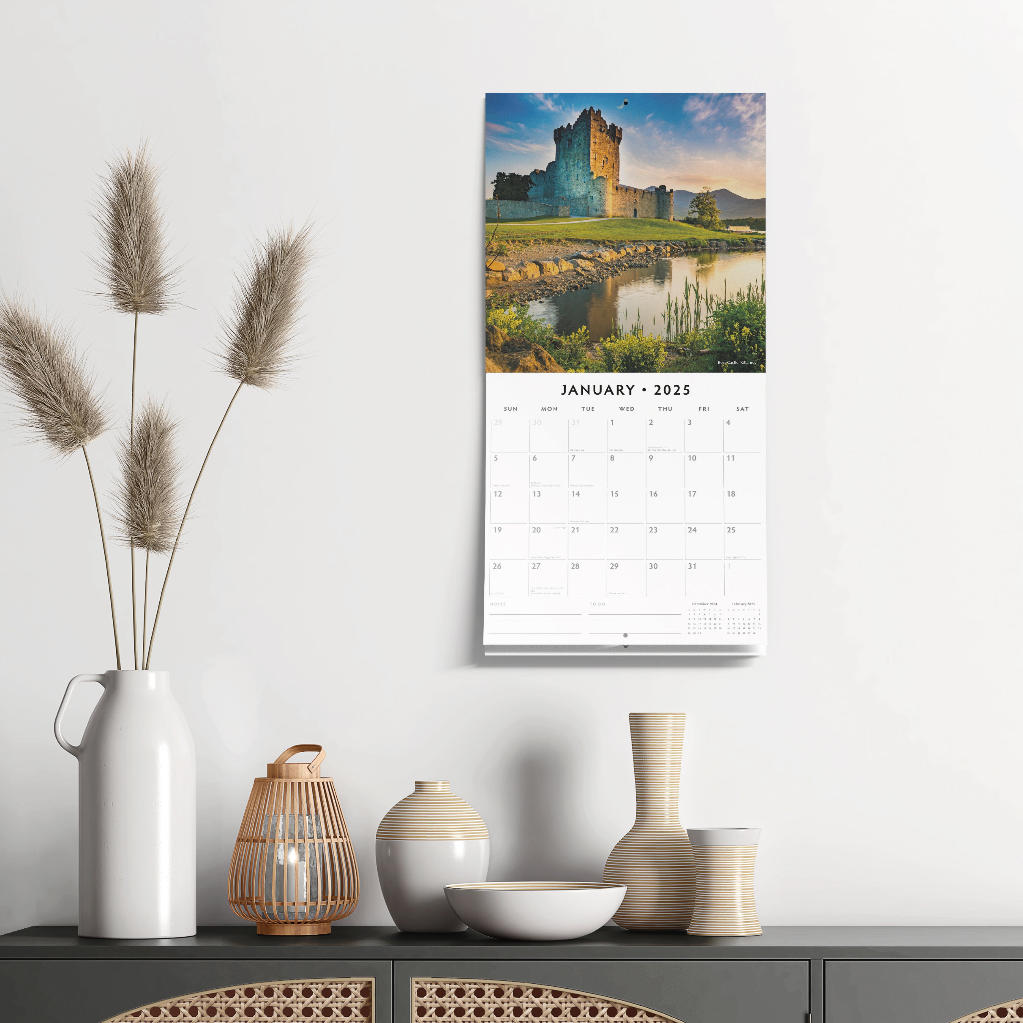 2025 Ireland - Square Wall Calendar