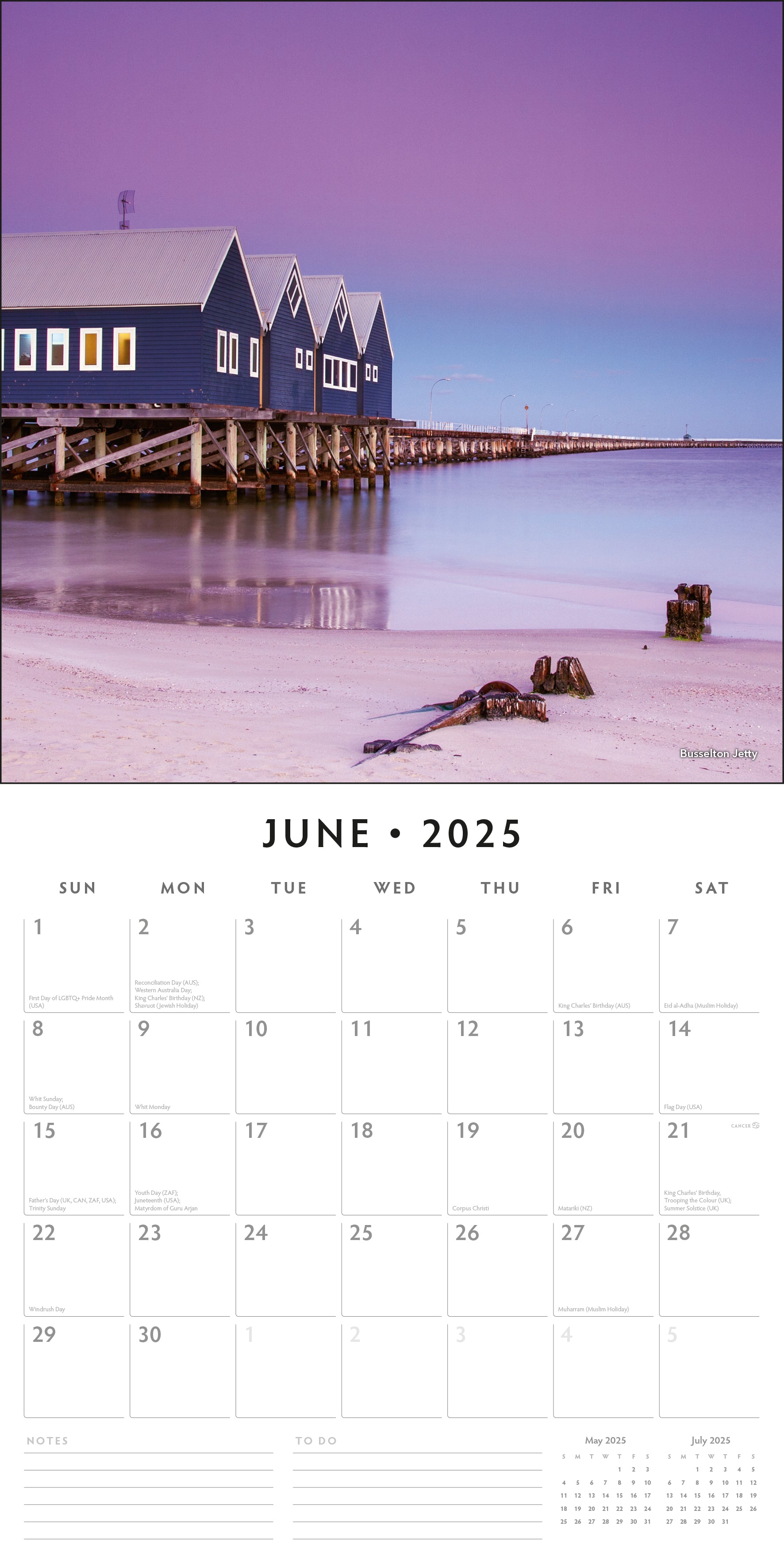 2025 Landmarks of Australia - Square Wall Calendar