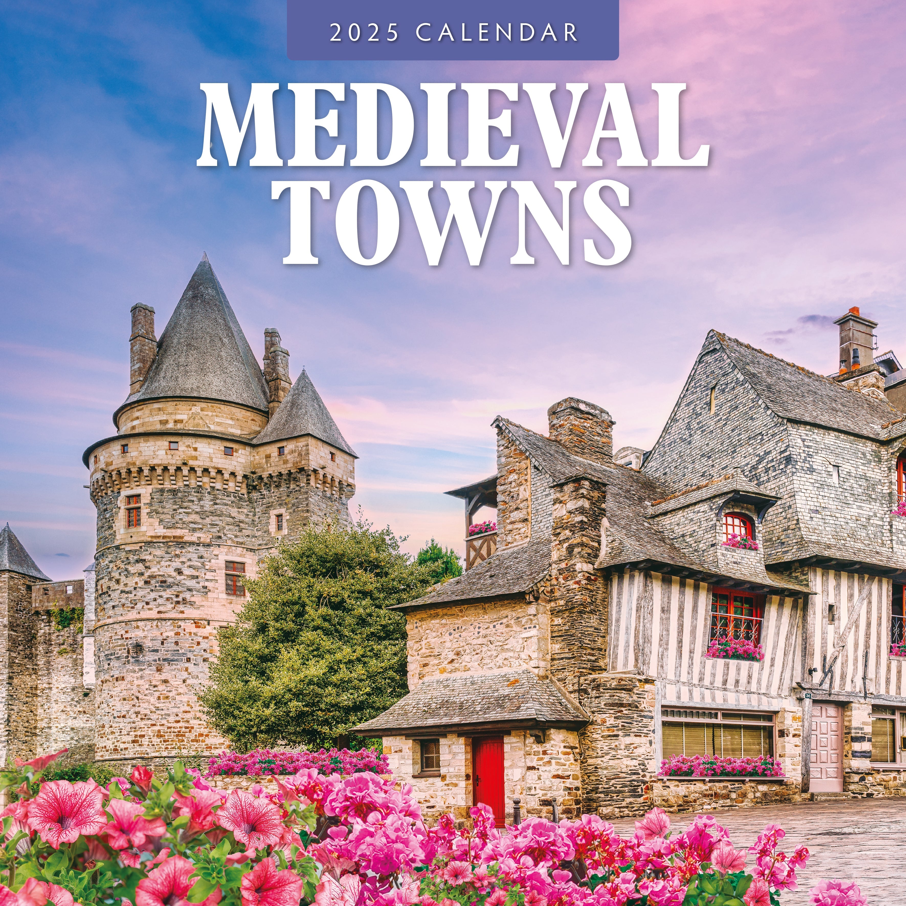 2025 Medieval Towns - Square Wall Calendar