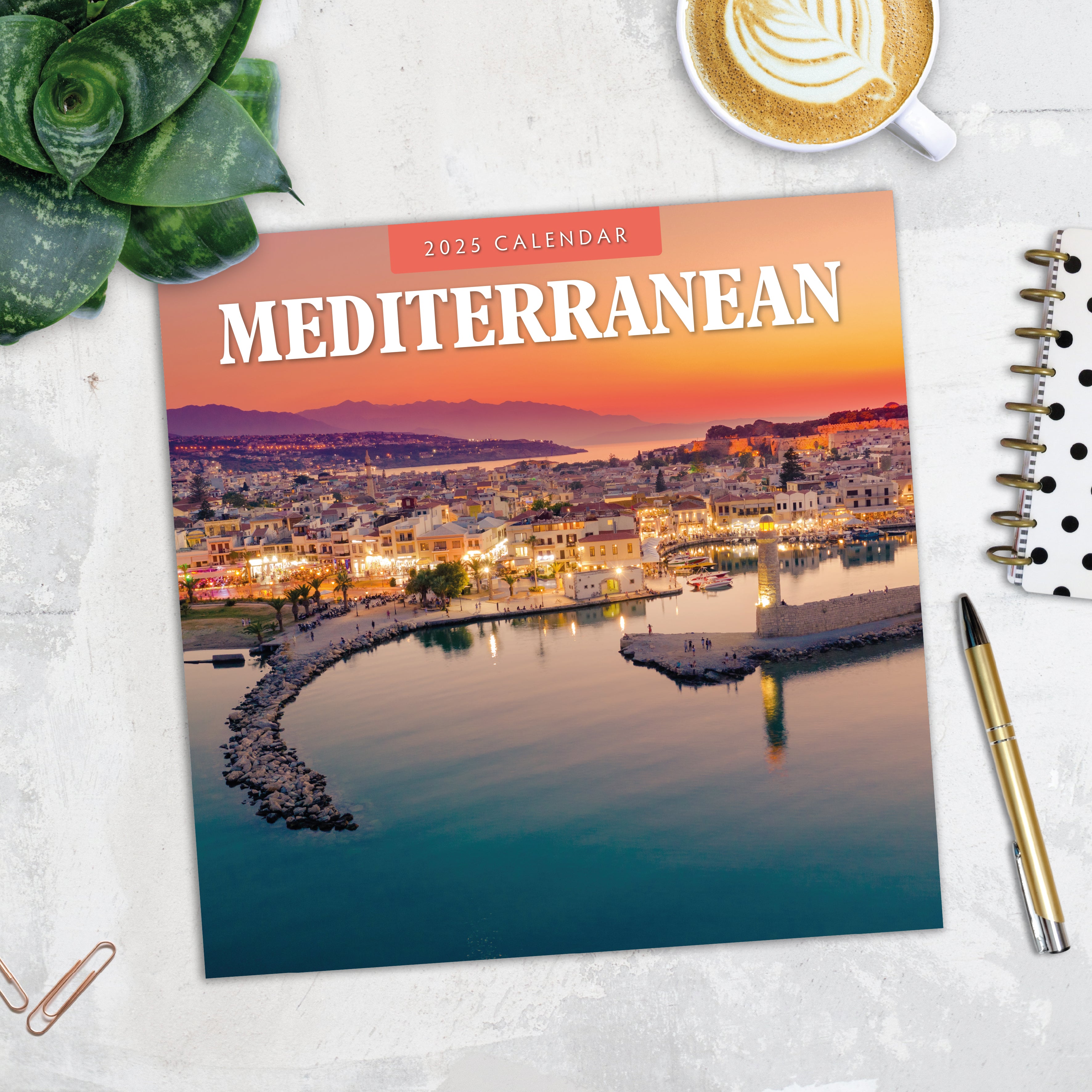 2025 Mediterranean - Square Wall Calendar