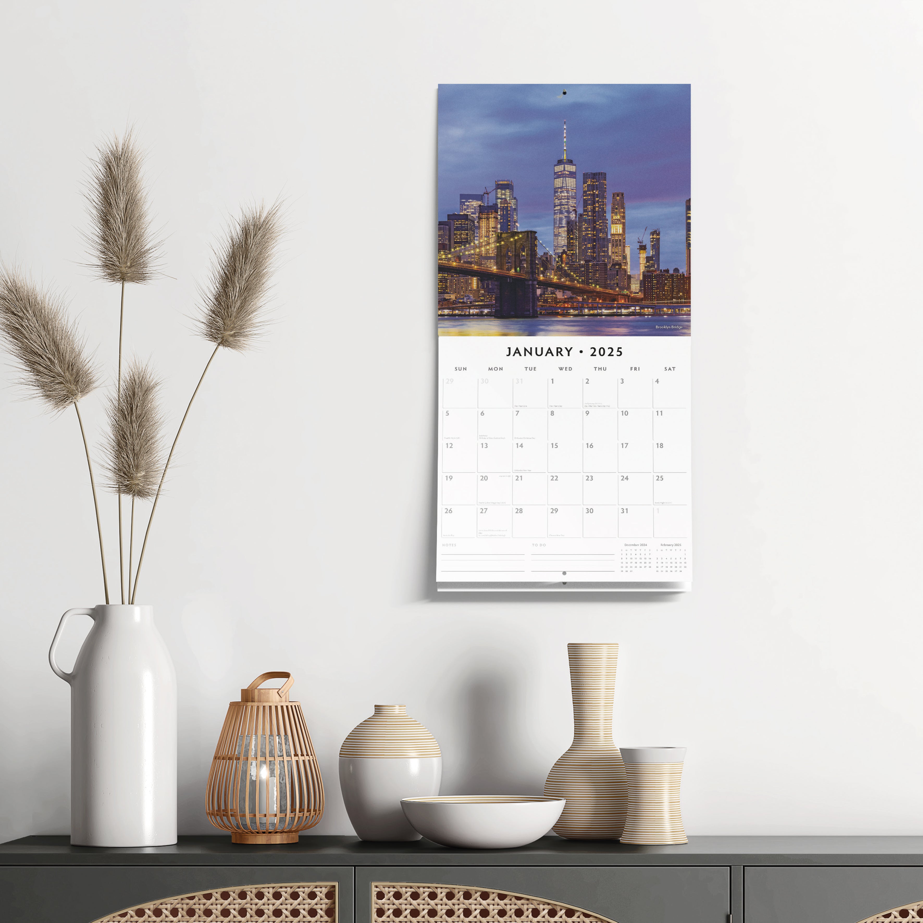 2025 New York - Square Wall Calendar