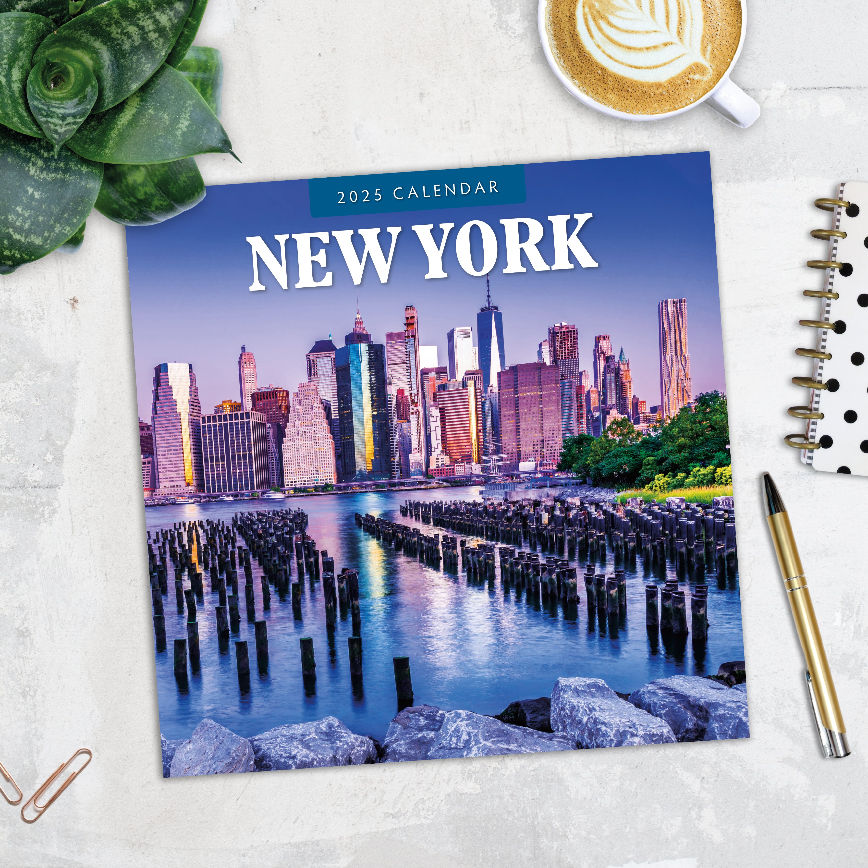 2025 New York - Square Wall Calendar