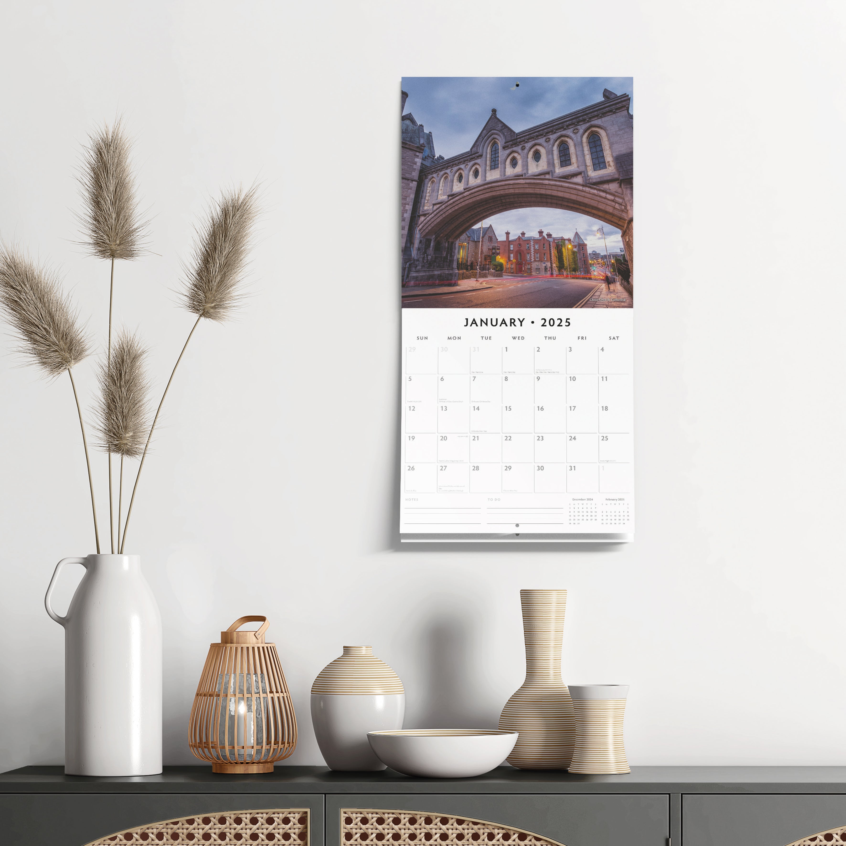 2025 Dublin - Square Wall Calendar