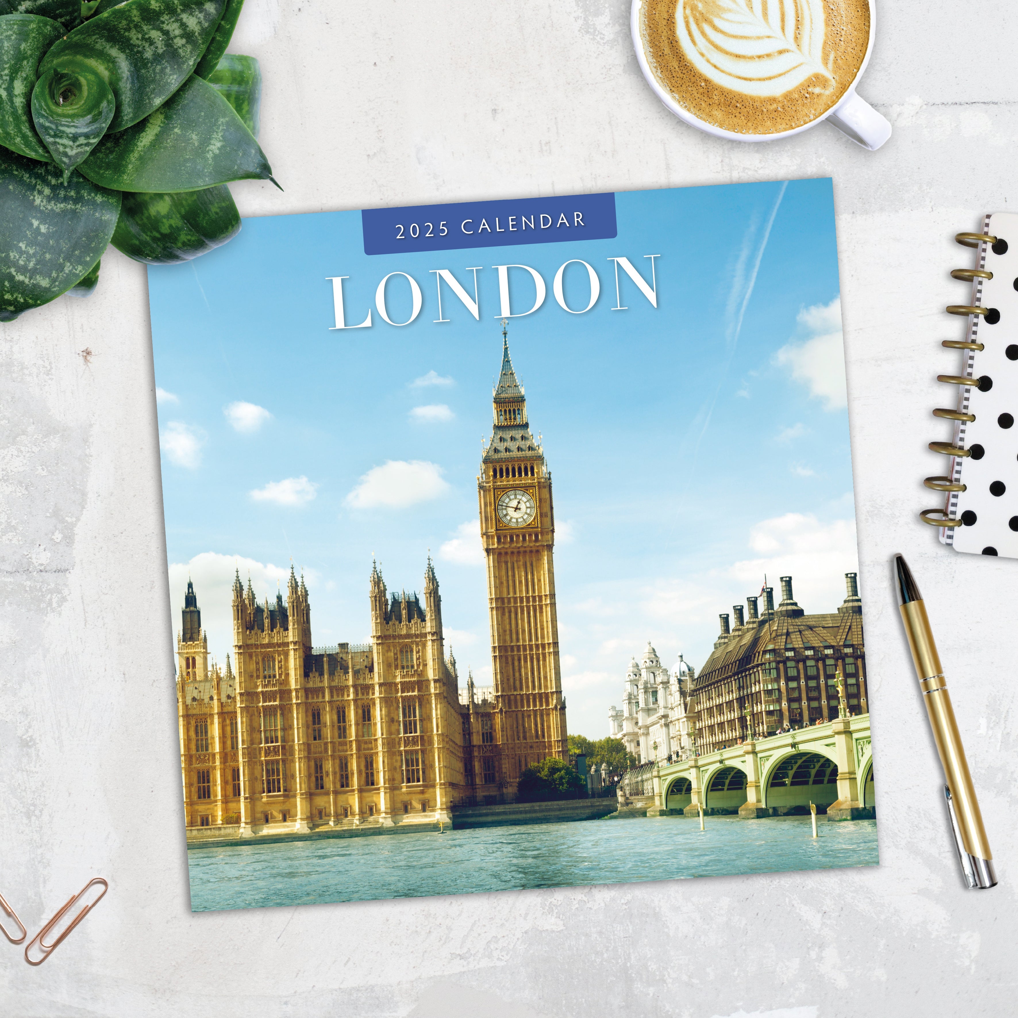 2025 London - Square Wall Calendar