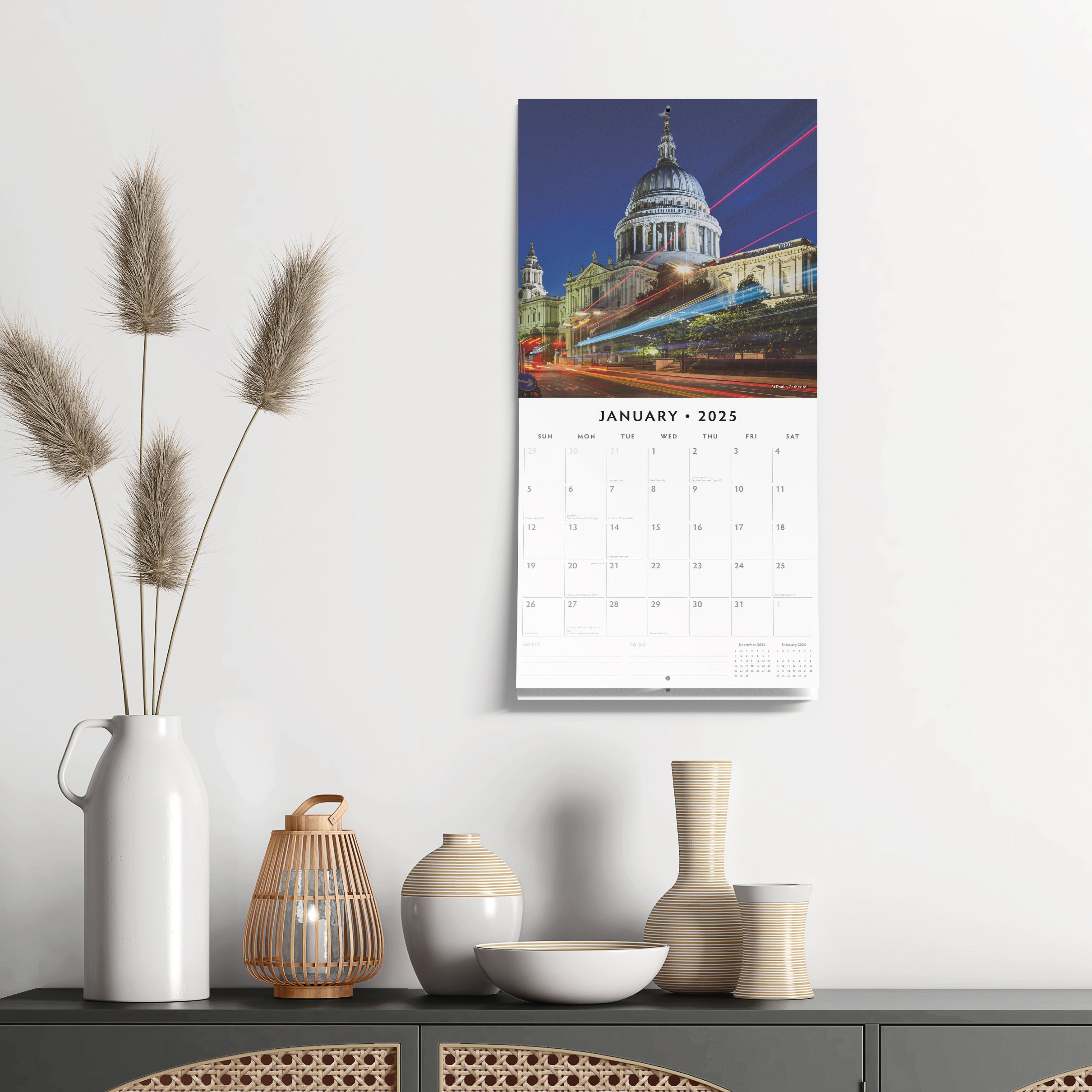 2025 London - Square Wall Calendar