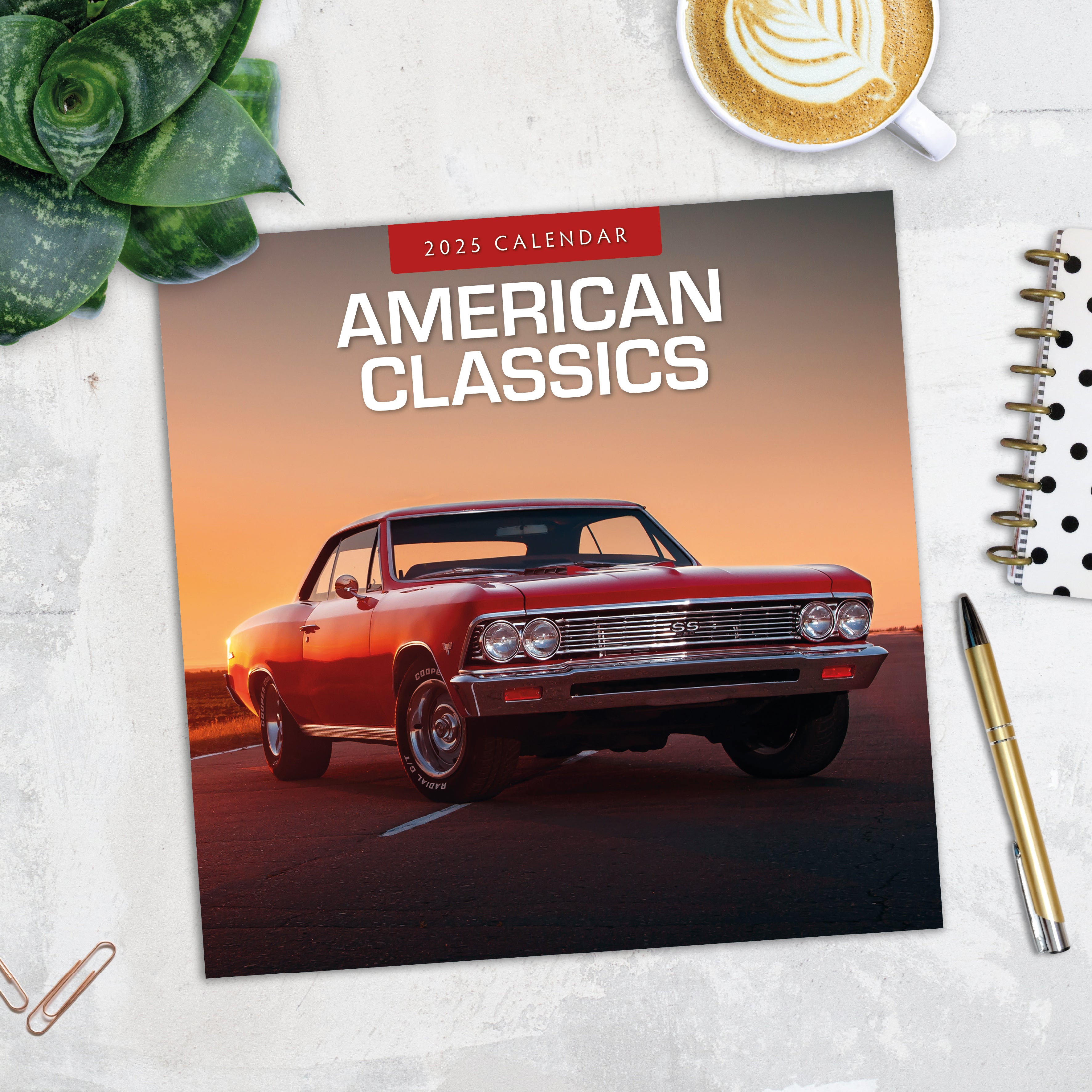 2025 American Classics - Square Wall Calendar