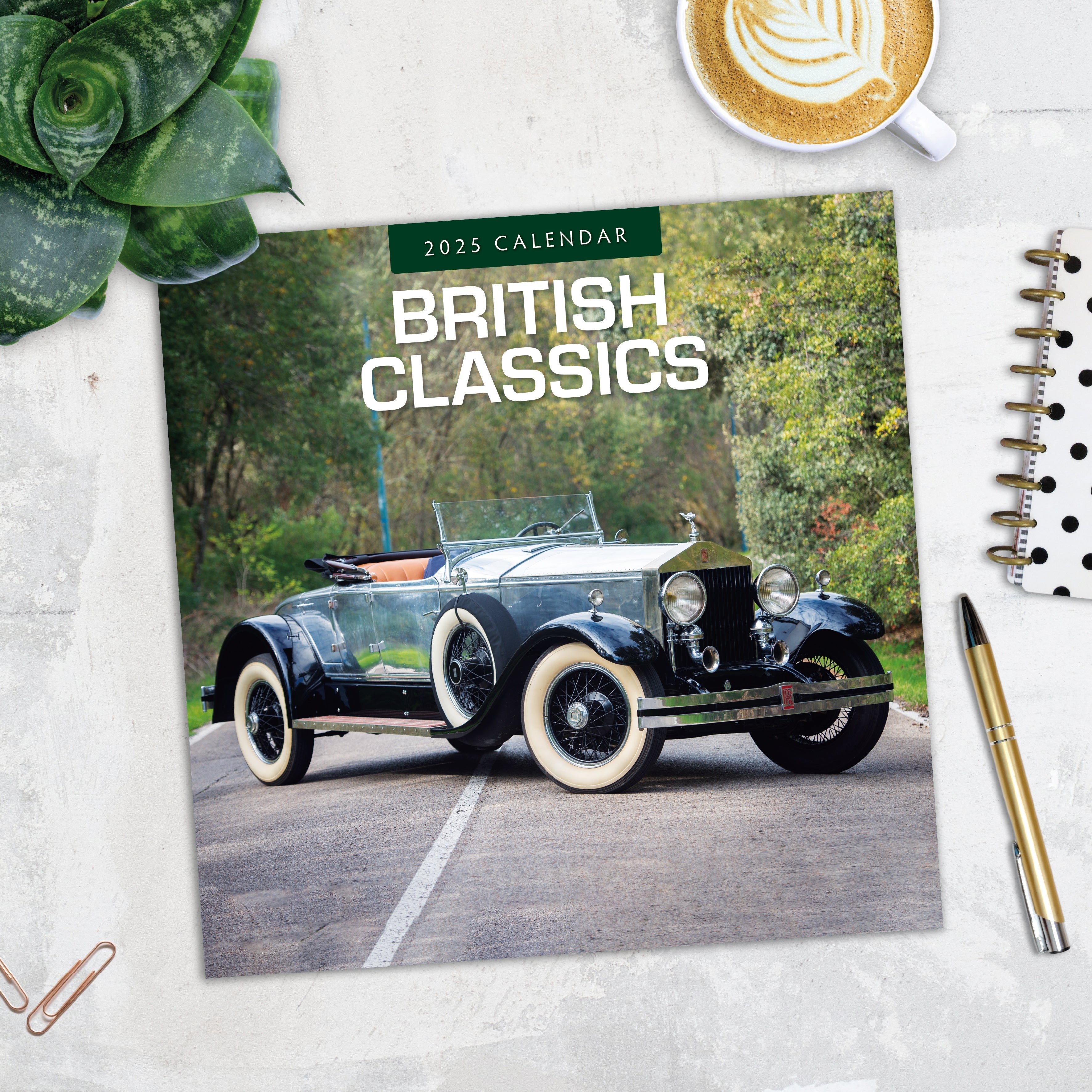 2025 British Classics - Square Wall Calendar