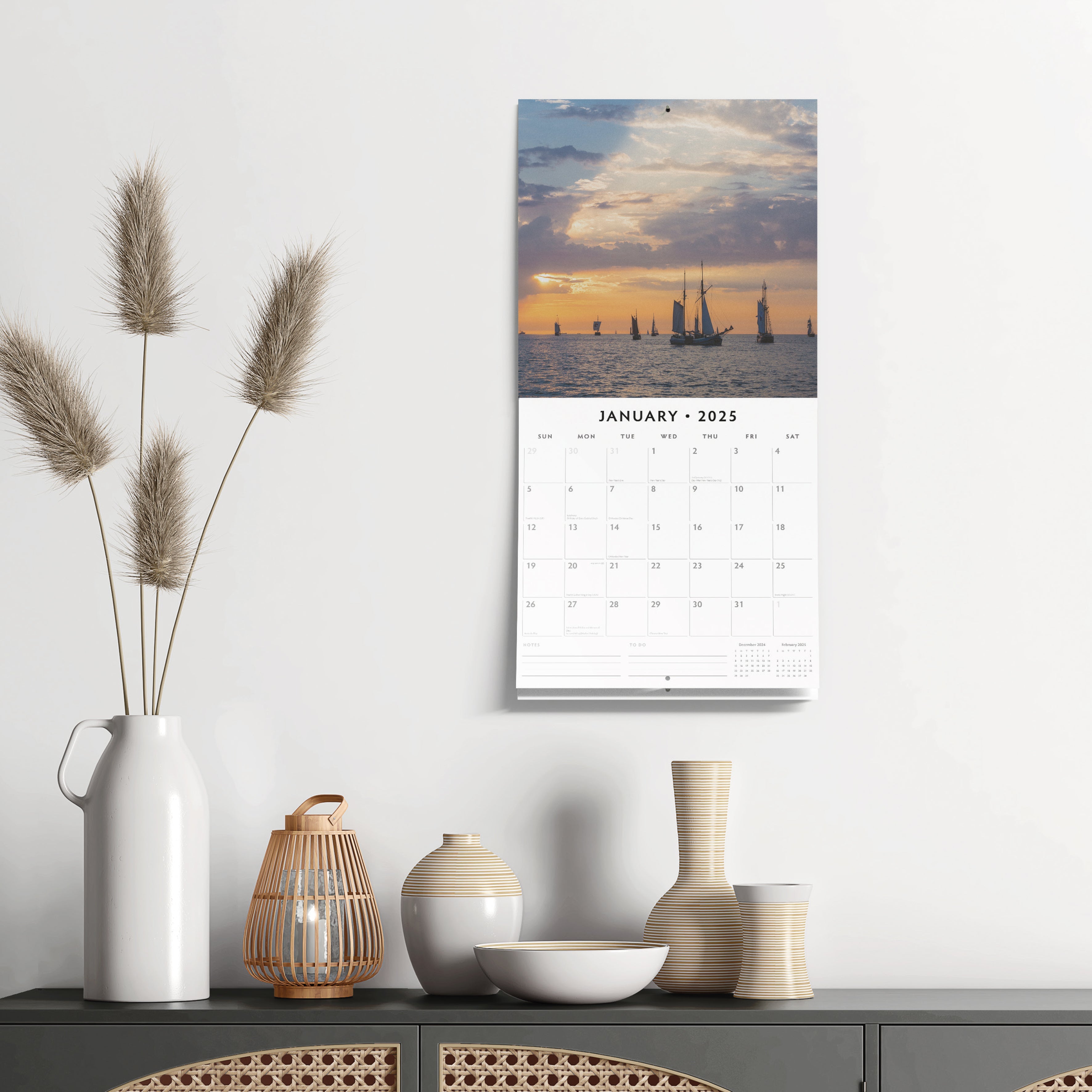 2025 Tall Ships - Square Wall Calendar