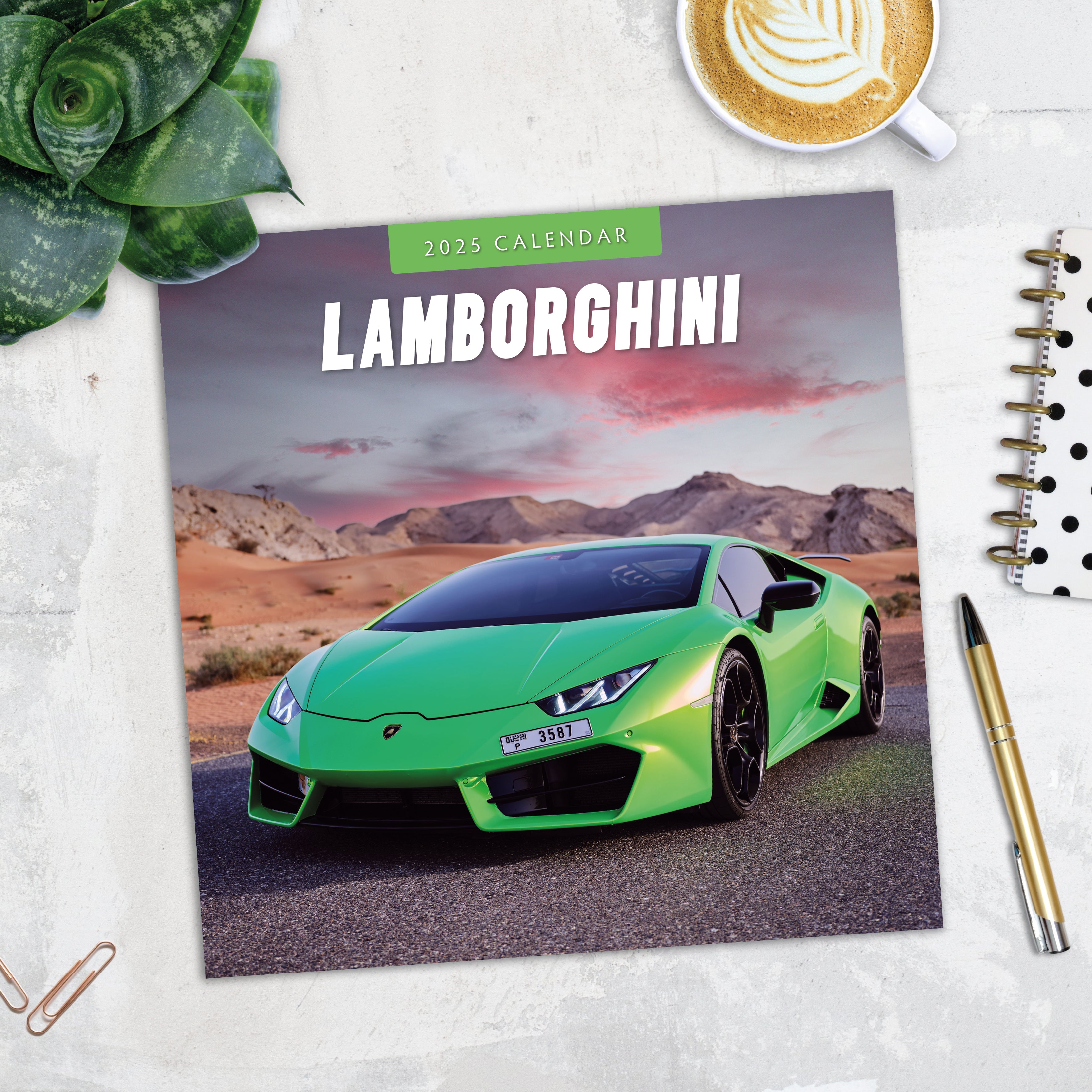 2025 Lamborghini - Square Wall Calendar