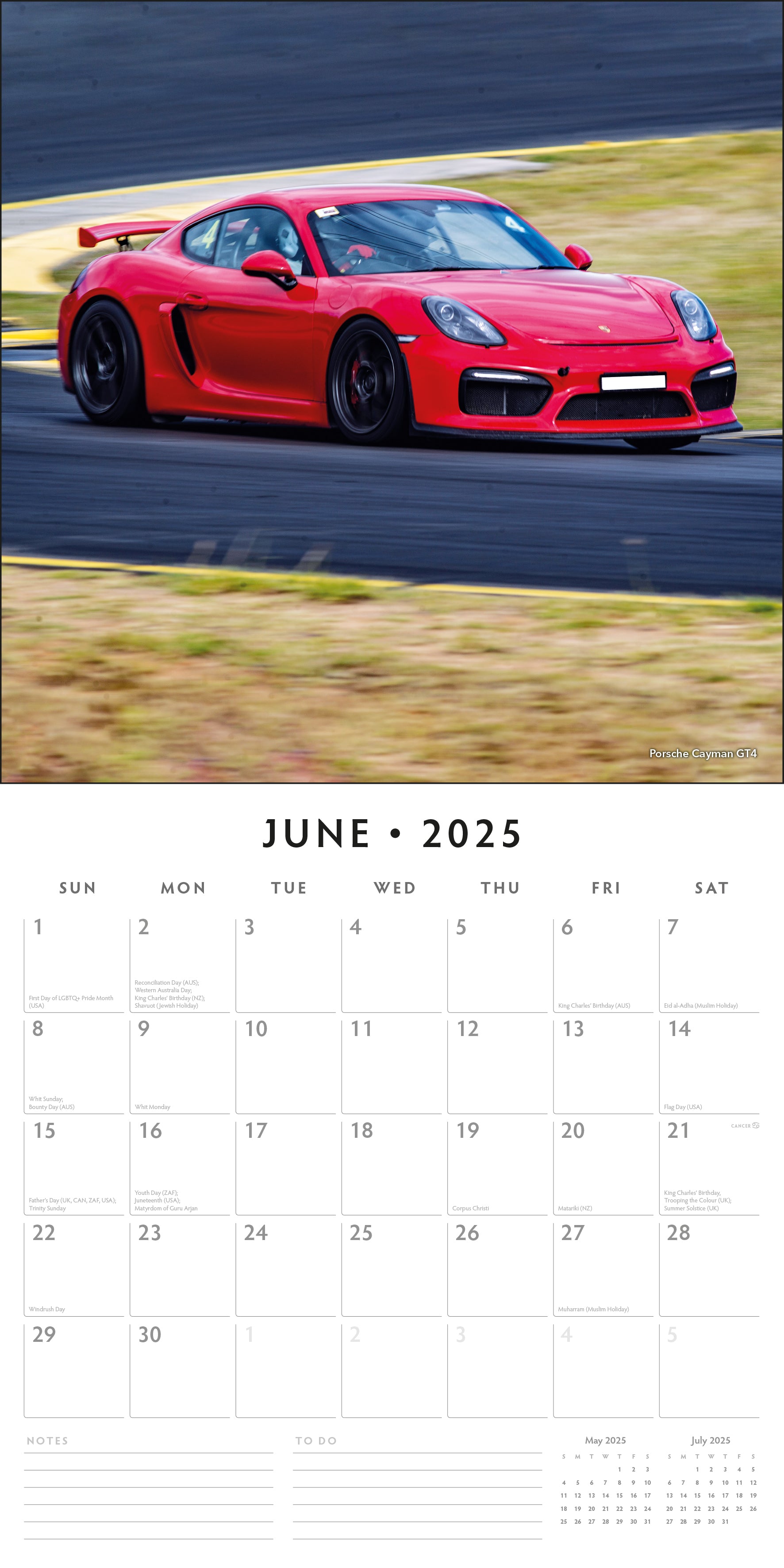 2025 Porsche - Square Wall Calendar