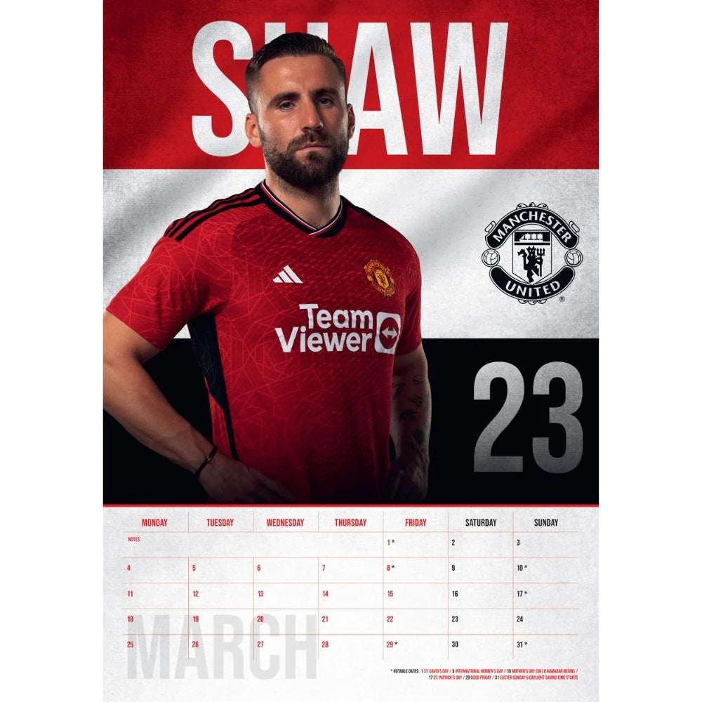 2024 Manchester United FC - A3 Wall Calendar