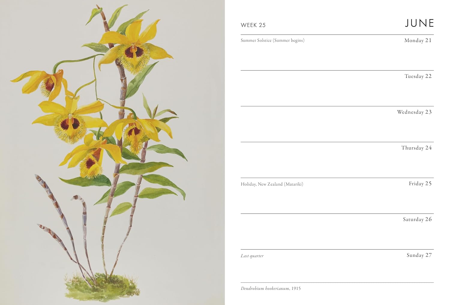 2027 RHS Desk - Weekly Diary/Planner