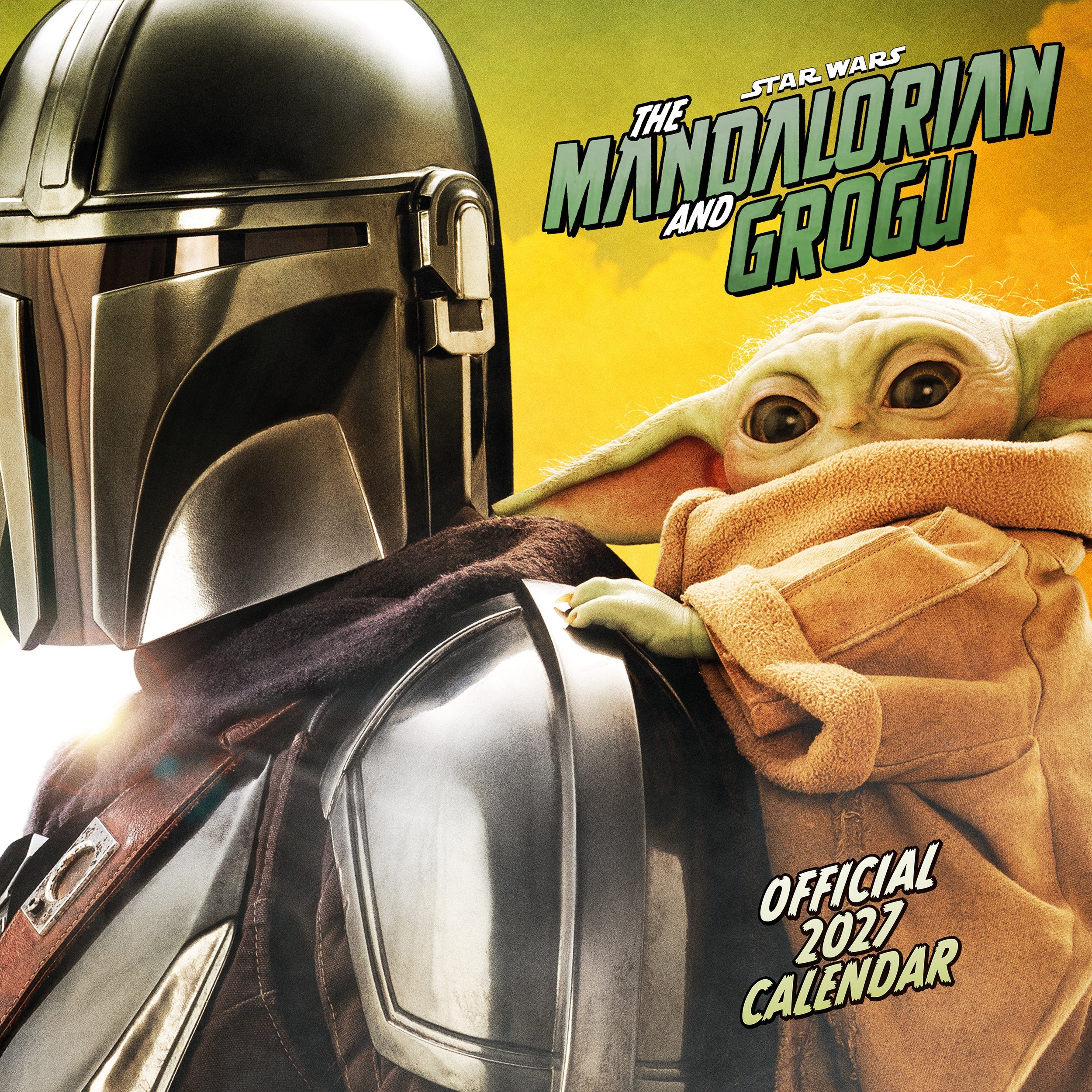 2027 Star Wars - The Mandalorian and Grogu - Square Wall Calendar — front cover