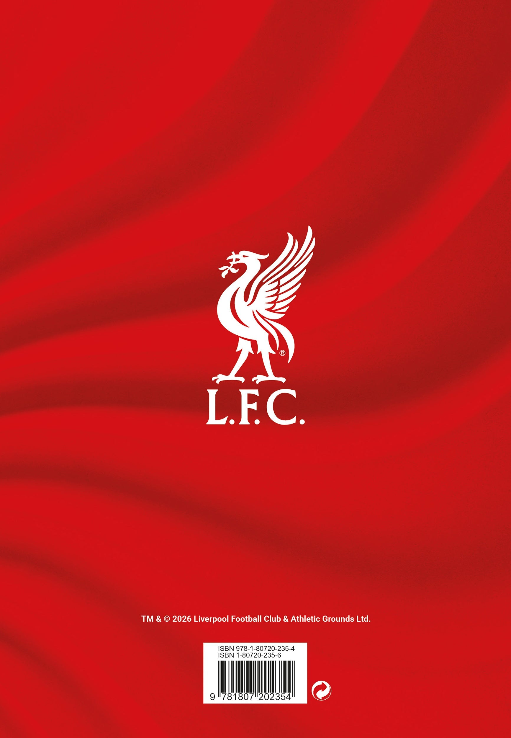 2027 Liverpool FC - Weekly Diary/Planner — back cover
