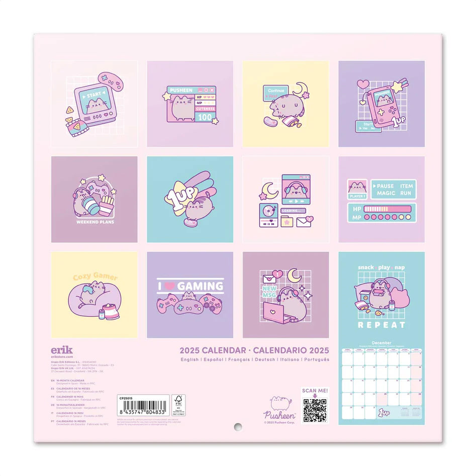 2025 Pusheen - Square Wall Calendar