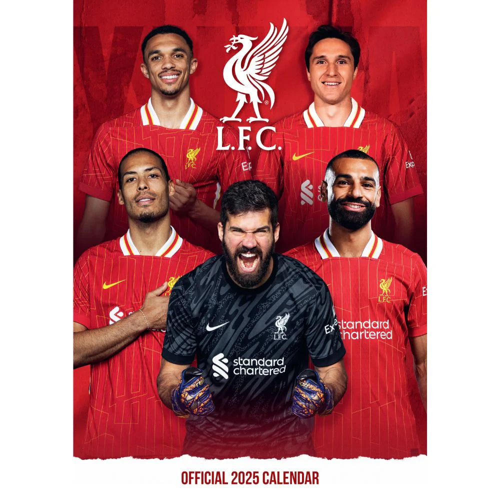 2025 Liverpool Fc - A3 Wall Calendar