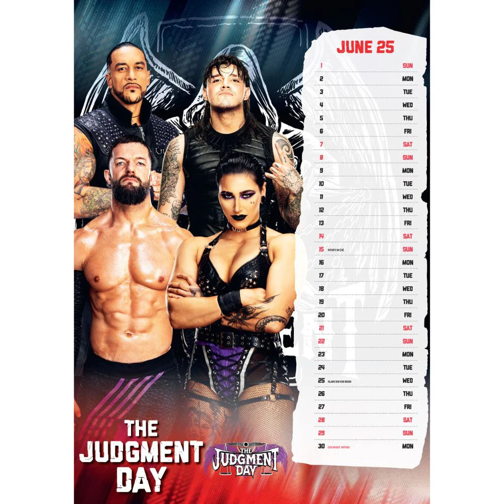 2025 WWE Men - A3 Wall Calendar