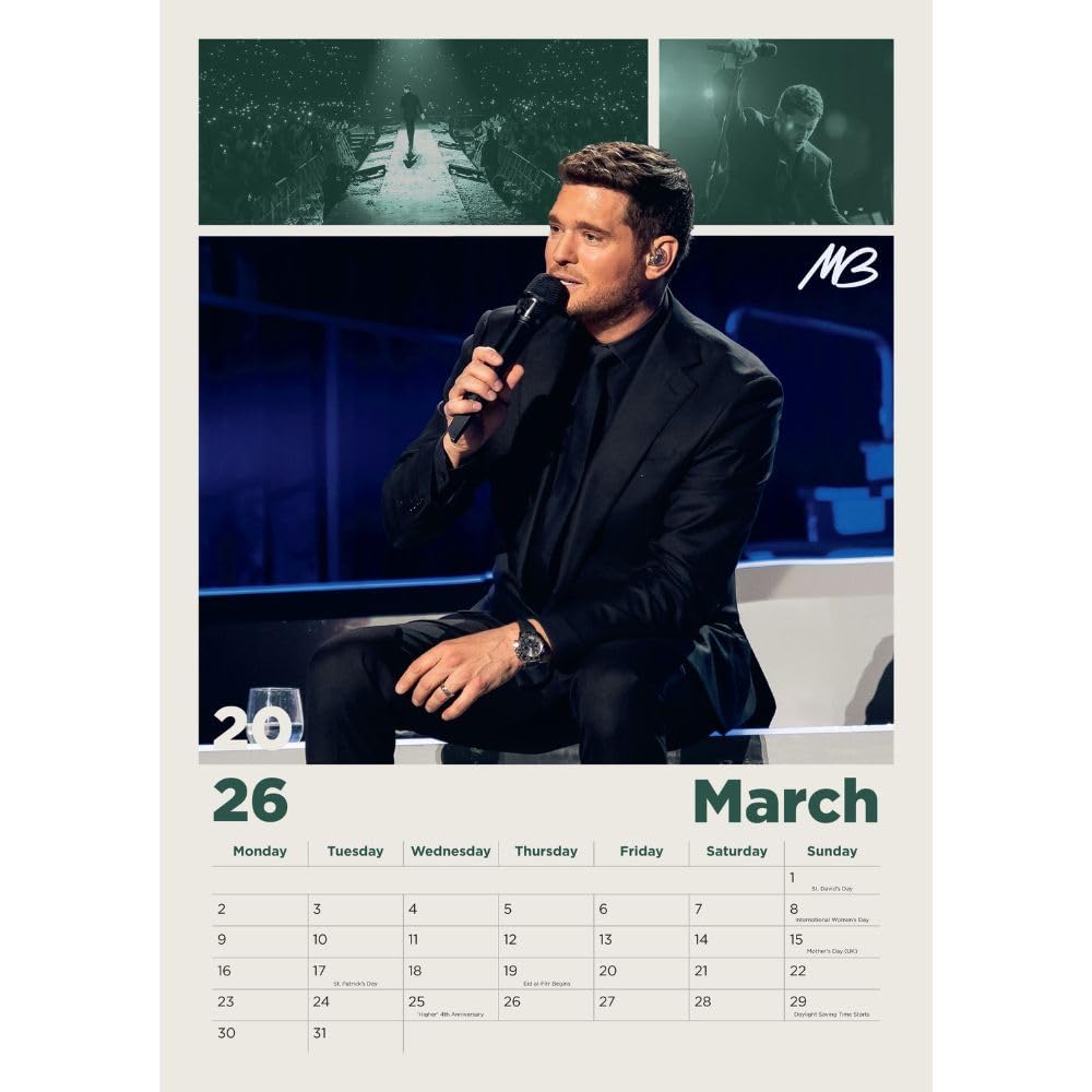 2026 Michael Buble - A3 Wall Calendar