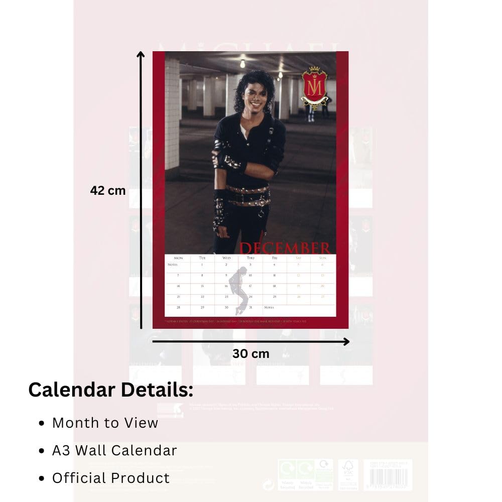 2026 Michael Jackson - A3 Wall Calendar