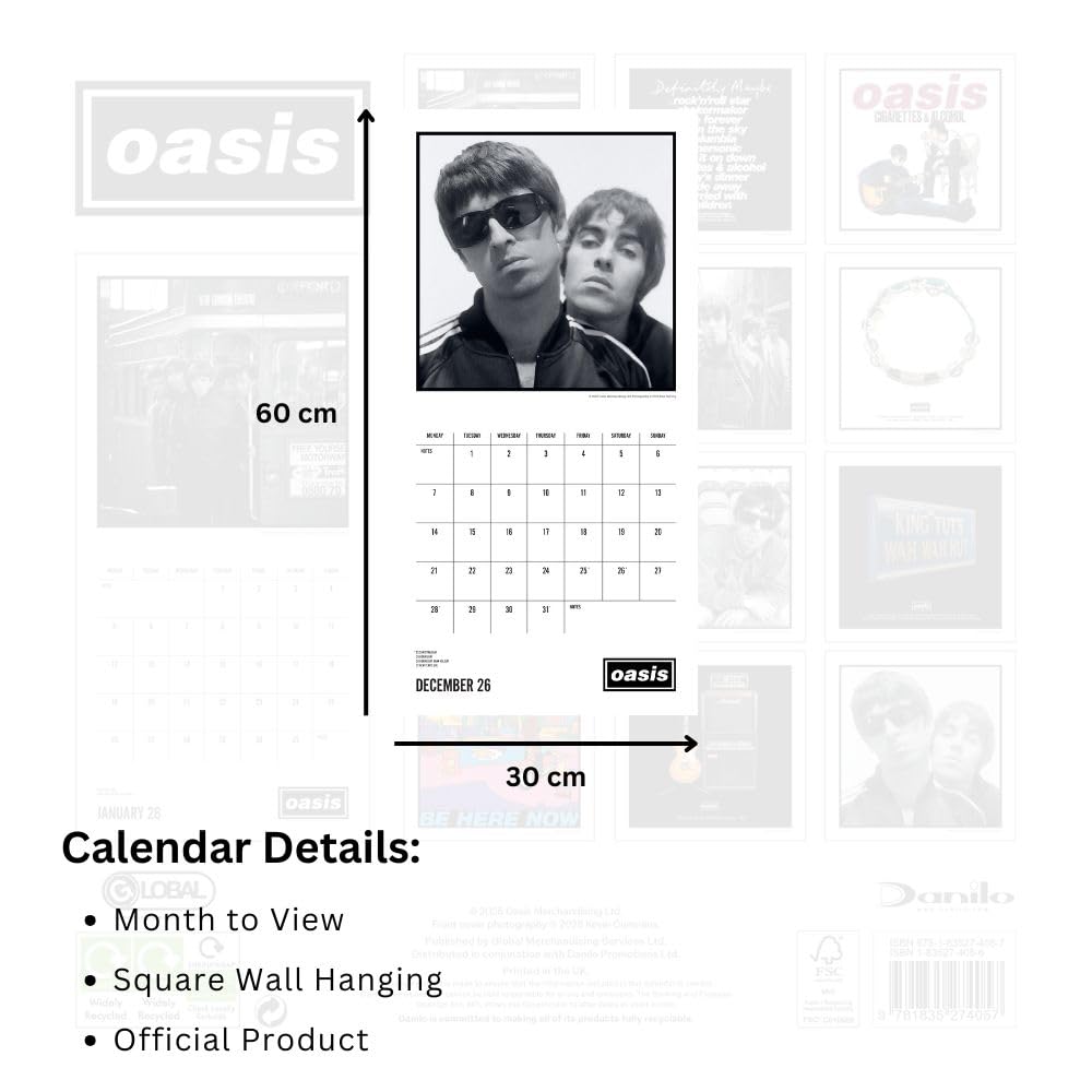 2026 Oasis - Square Wall Calendar