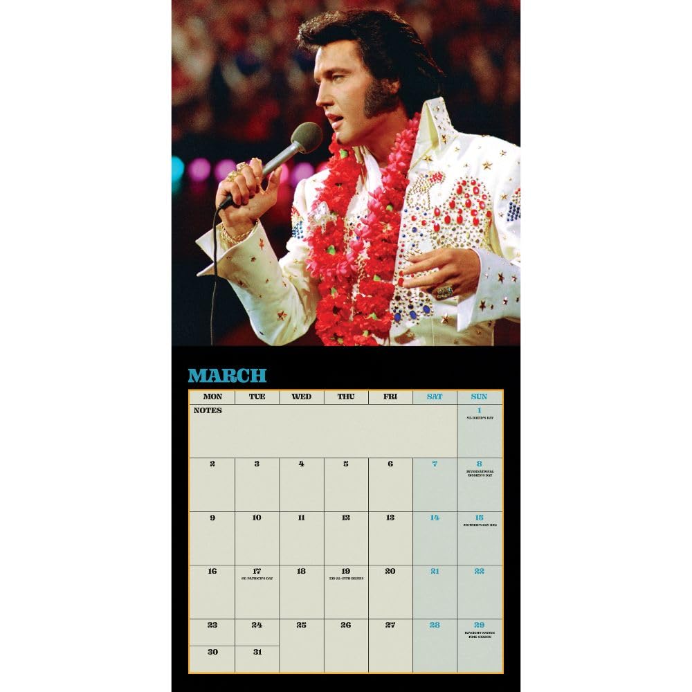 2026 Elvis - Collector's Edition Record Sleeve - Square Wall Calendar