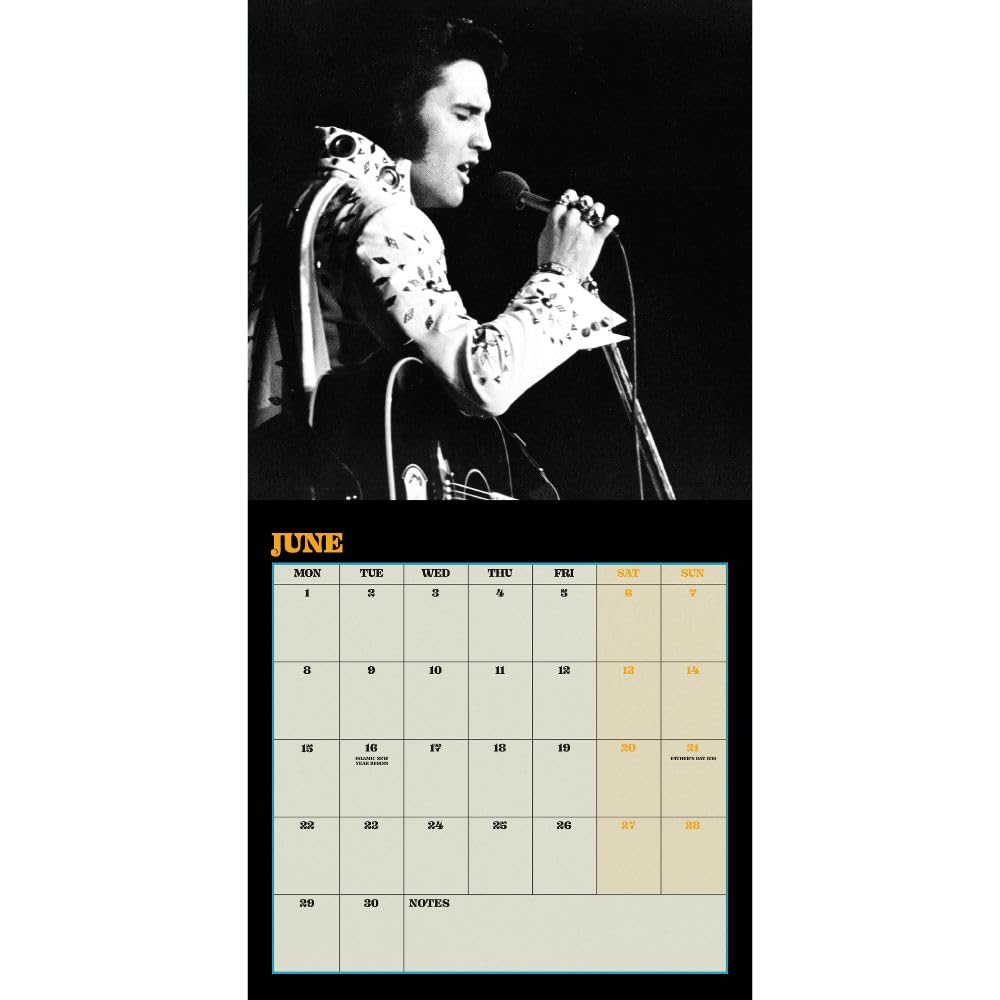 2026 Elvis - Collector's Edition Record Sleeve - Square Wall Calendar