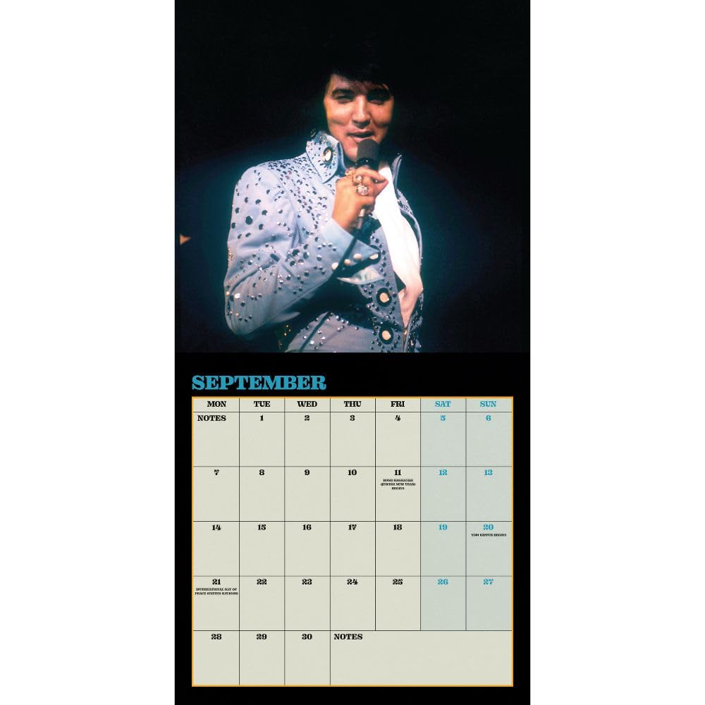 2026 Elvis - Collector's Edition Record Sleeve - Square Wall Calendar