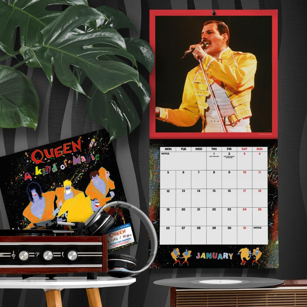 2026 Queen - Collector's Edition Record Sleeve - Square Wall Calendar