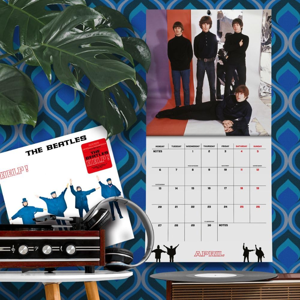 2026 The Beatles - Collector's Edition Record Sleeve - Square Wall Calendar
