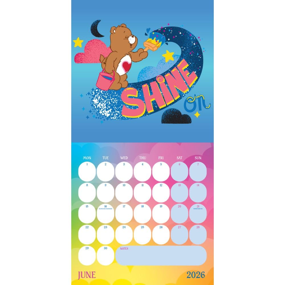 2026 Care Bears - Square Wall Calendar