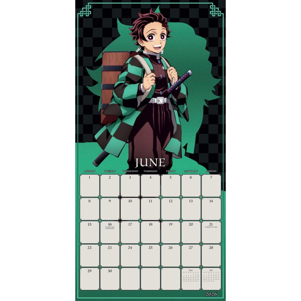 2026 Demon Slayer - Square Wall Calendar