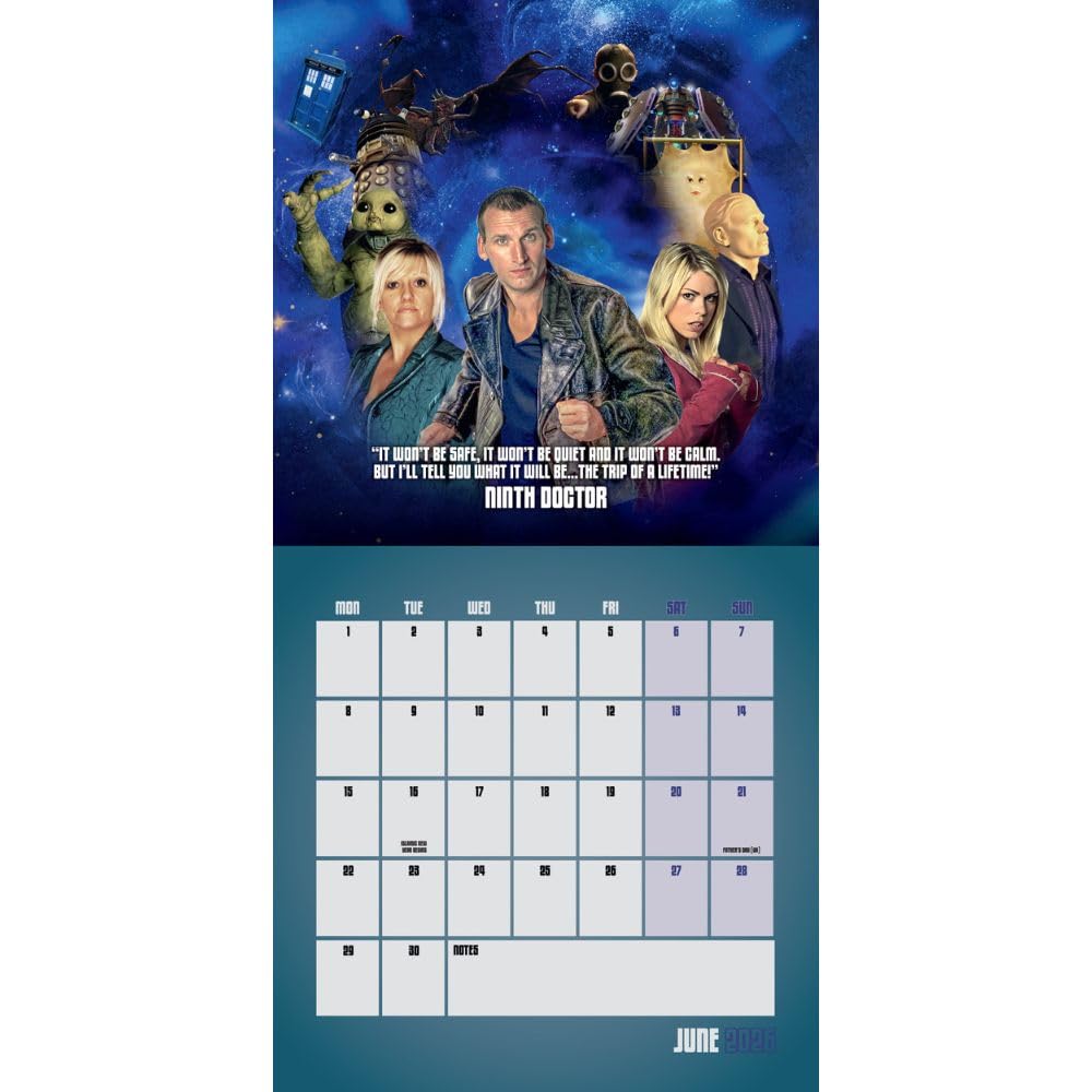 2026 Doctor Who Classic Edition - Square Wall Calendar